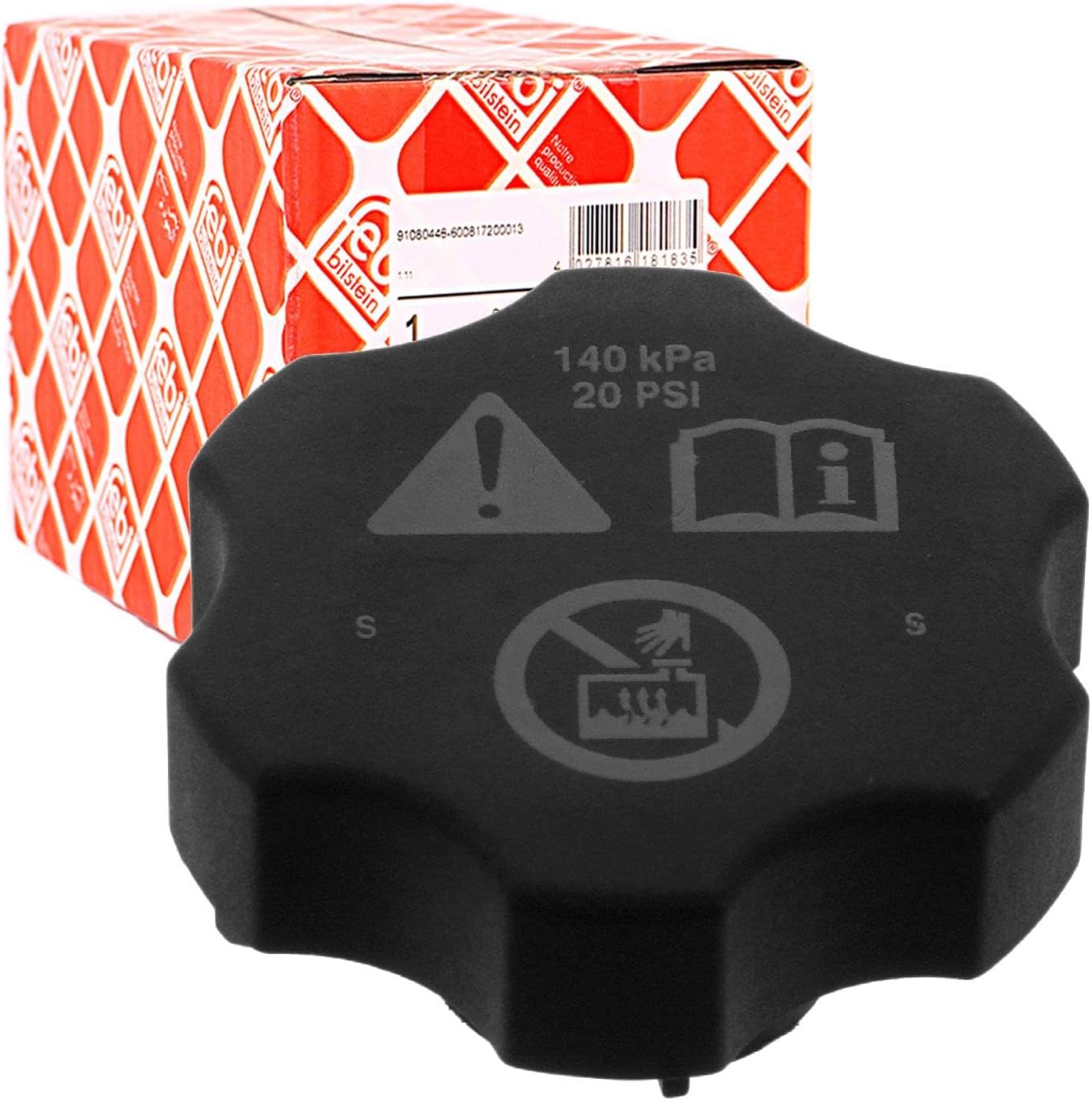 febi bilstein 36579 Radiator Cap with gasket, pack of one