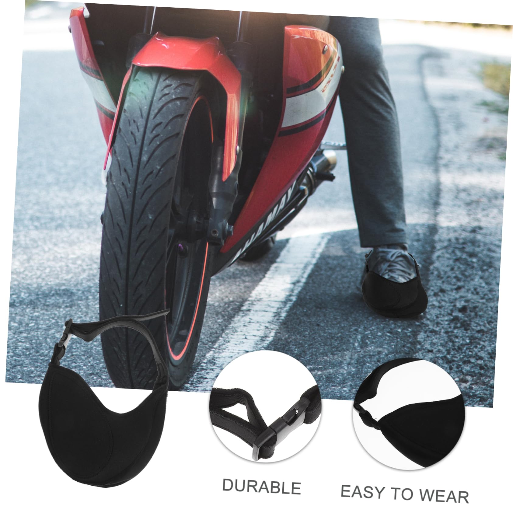 KICHOUSE Motorcycle Shoes Pad Motorbike Shifting Cover Shoe Protector Winter Cycling