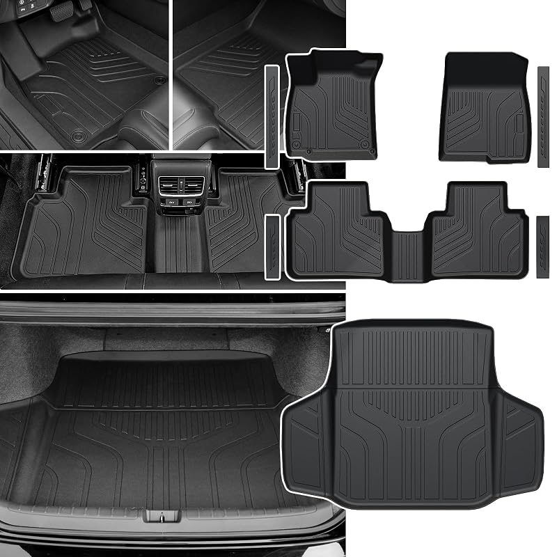 Kit de Tapetes Automotivos para Honda Accord 2018–2022 Híbrido e Gasolina com Tapete de Porta-Malas, JOULARISE