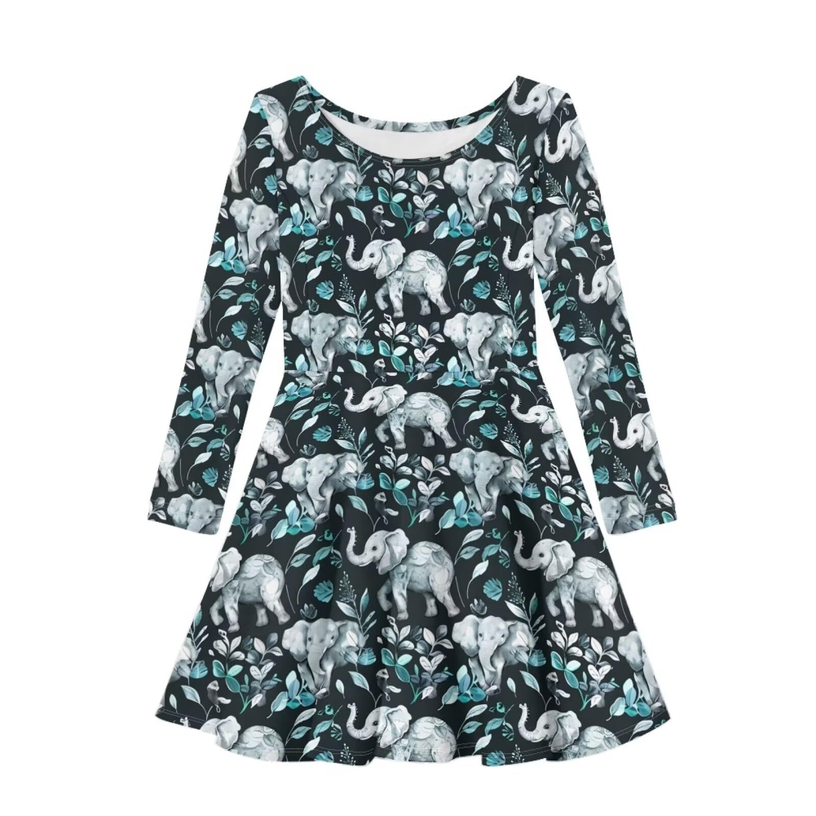 Upetstory Girls' Casual Dresses Kids Playwear Dresses Swing Twirly Skater Dress