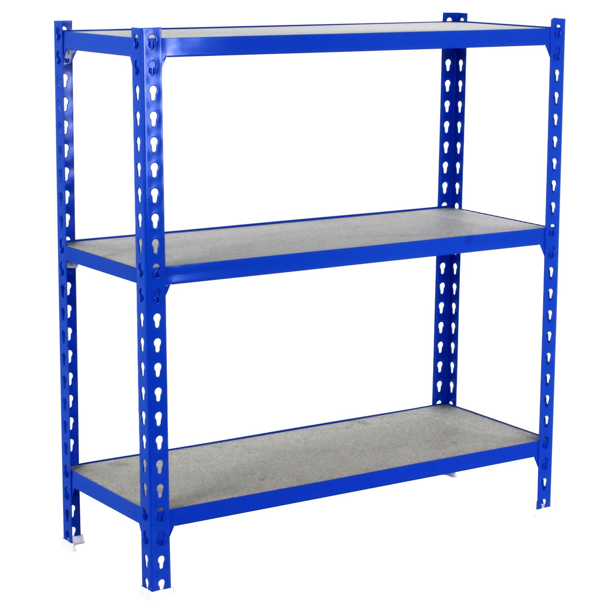 Simon Rack Estanterias Metalicas, 900x1100x300 mm, 3 Baldas de Madera, 200 kg de Punto Flexión, Estanterias Almacenaje, Gris/Madera - Maderclick