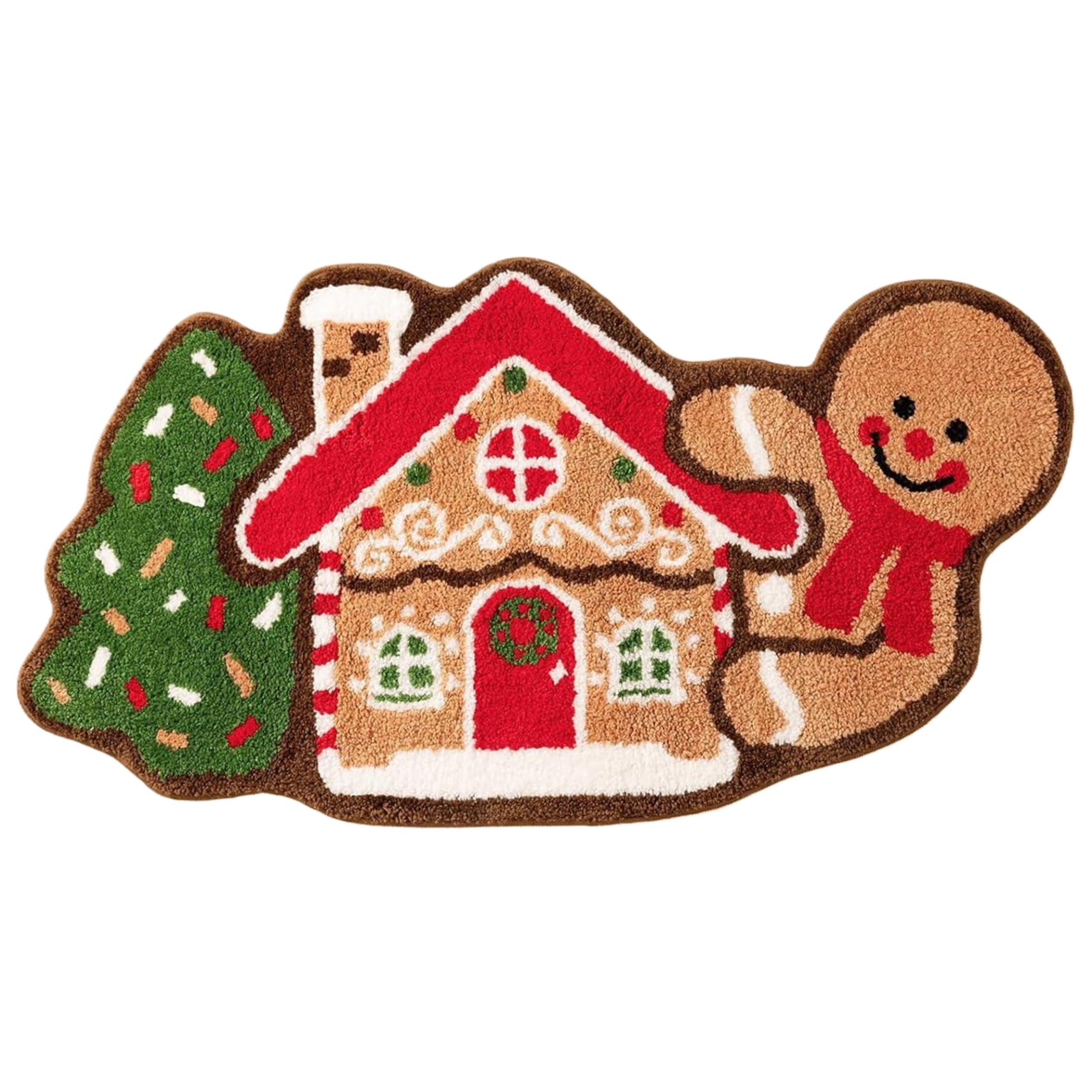 Tapis de porte de Noël Gingerbread parfait pour décorer et offrir