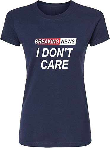 Miniatura 2 de Go All Out Camiseta suave de lujo para mujer de noticias I Dont Care
