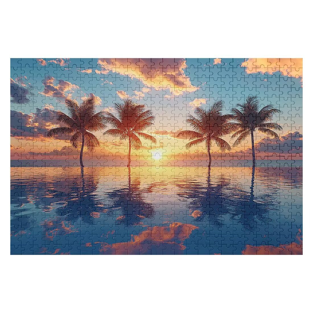 Puzzle dla dorosłych, 5000 elementów, motyw drzewa, dla dorosłych, Impossible Puzzle dla całej rodziny, klasyczne puzzle z ekskluzywnym pudełkiem do pakowania, prezent dla mężczyzn, drewniane puzzle