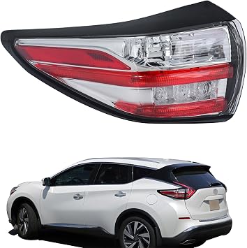 Silscvtt LH Outer Tail Light Assembly Replacement for Nissan Murano 2015-2018 Left Side NI2804103 265555AA0B