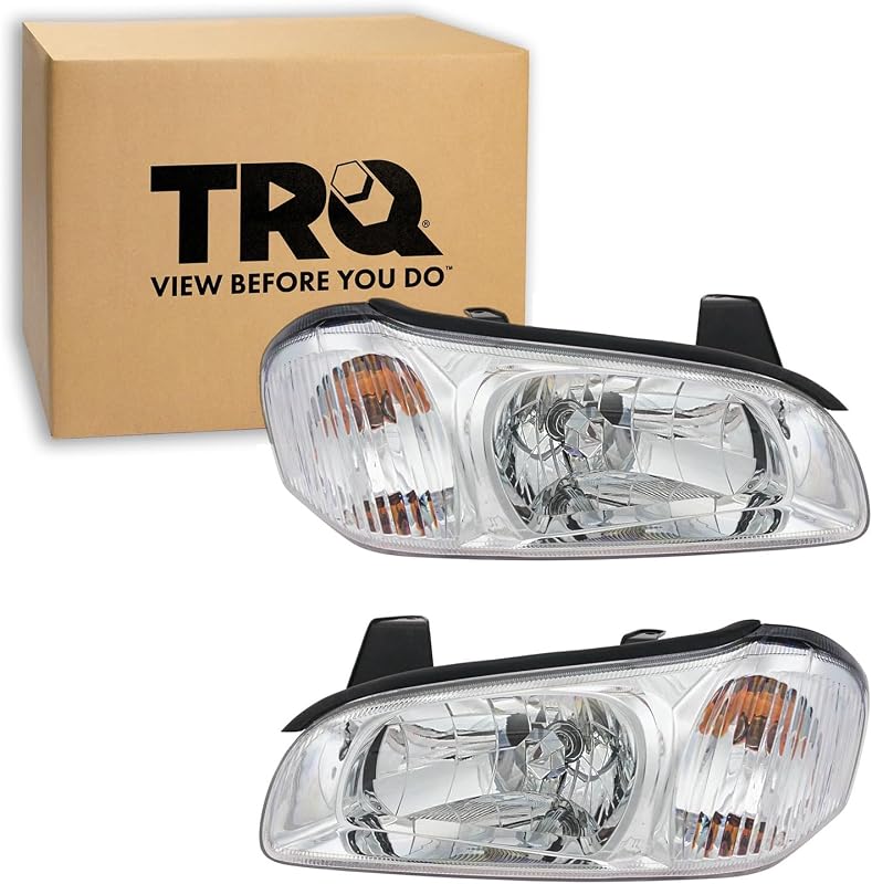 Conjunto de faróis TRQ halógenos para Nissan Maxima 2000–2001 – Par
