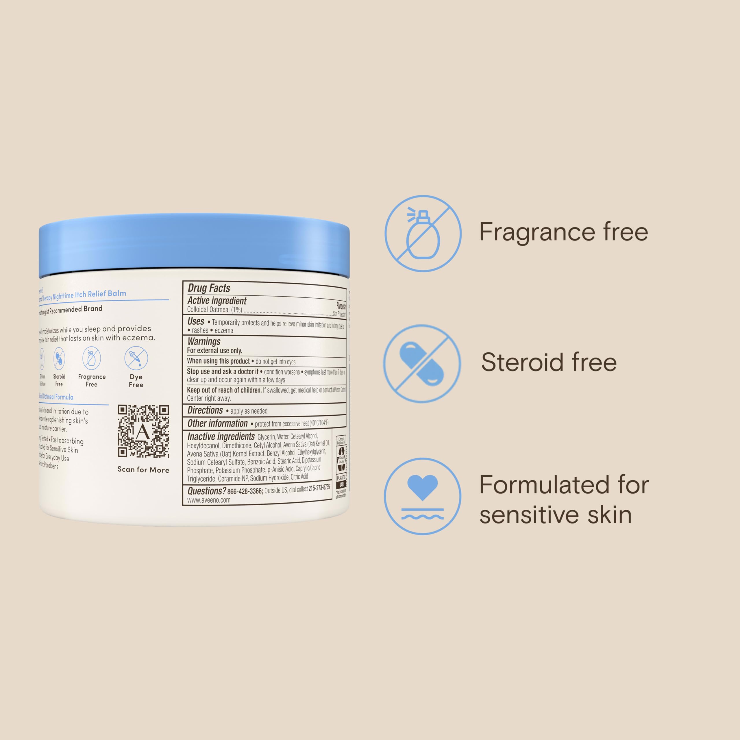 Aveeno Eczema Therapy Itch Relief Balm 312GR