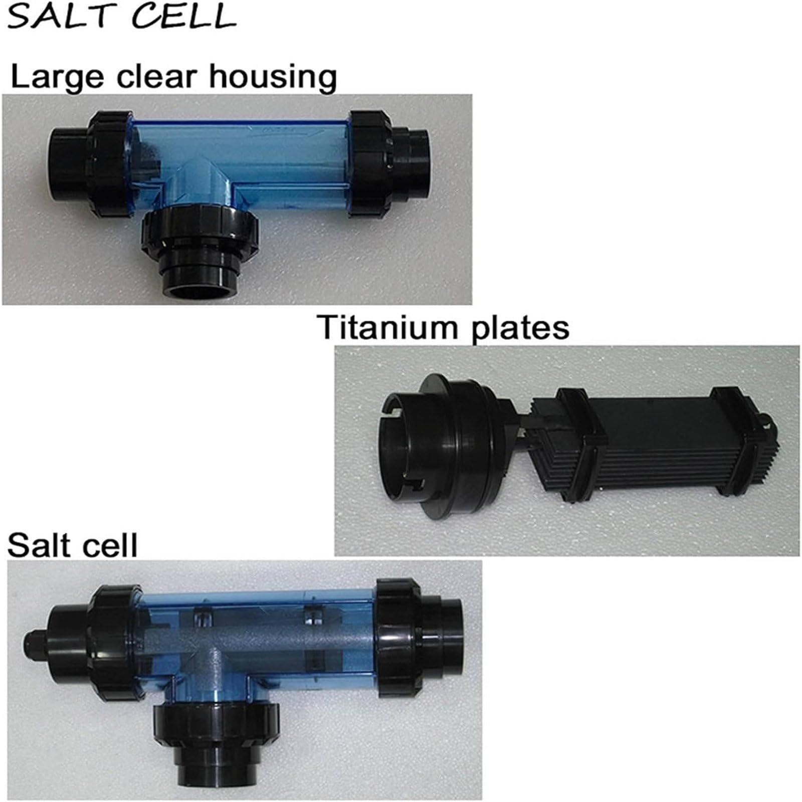 Generatore di Cloro di Acqua salata, Macchina elettrolitica per Cloro salino, generatore di Cloro, Accessorio per Piscina cloratore a Sale per Piscina, 15/20/30/50 G/H,15g/h