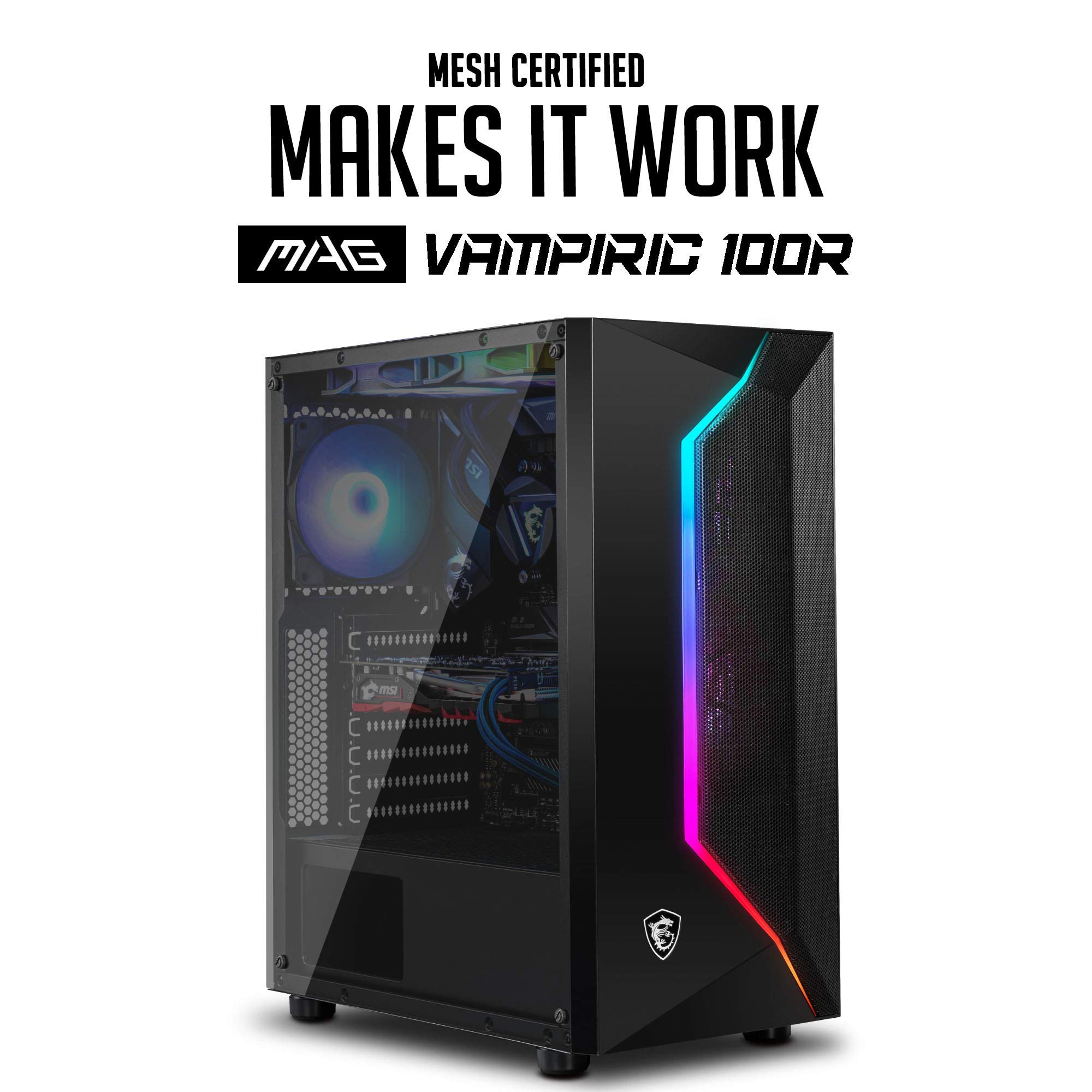 Vampiric Computer Buy MSI MAG VAMPIRIC 100R Mid Tower Gaming Computer Case 'Black, 1x ...
