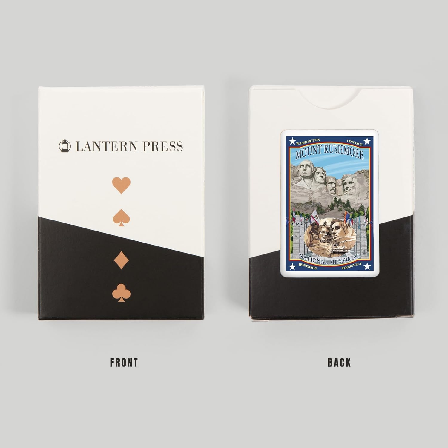Lantern Press Mount Rushmore National Memorial, South Dakota, 52 Playing Cards for Adults, Poker Size Card Deck