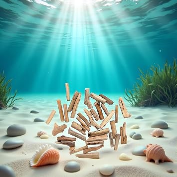20 Pcs Wood Natural Driftwood Pieces Branch Slices Craft Sticks Beach Decor for,Bulk, for DIY Supplies,Craft Sticks,Arts Supplies 