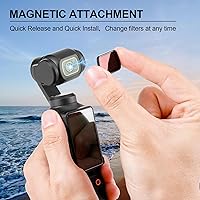 Vista 2 de Skyreat Juego de filtros ND para DJI Osmo Pocket 3 Creator Combo Accesorios (ND1000)