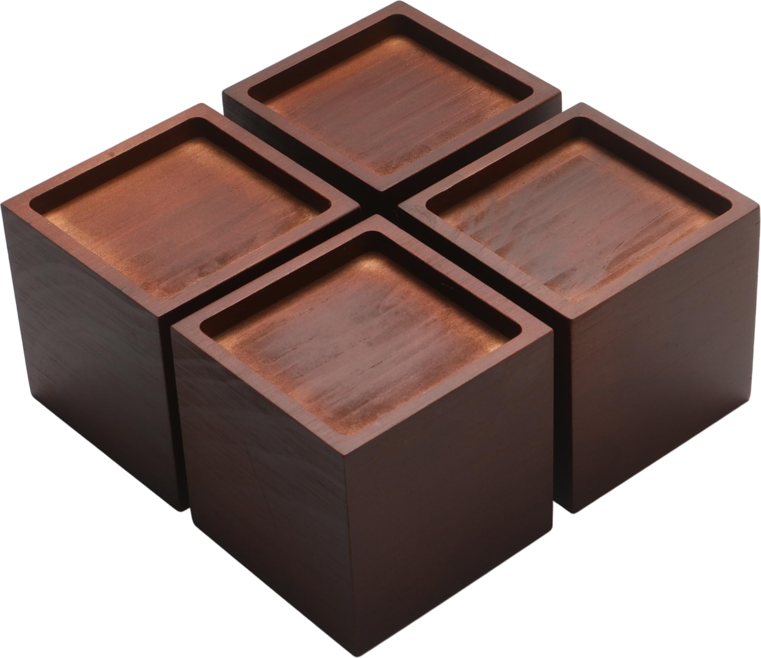 Lufia Wood Bed Risers - Raise Your Furniture -11 Lufia Wood Bed Risers - Raise Your Furniture -11