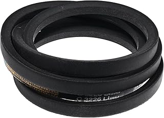 sourcing map C127 - Correas trapezoidales industriales envueltas en goma de 130 pulgadas de circunferencia exterior clásica para transmisión de potencia, color negro