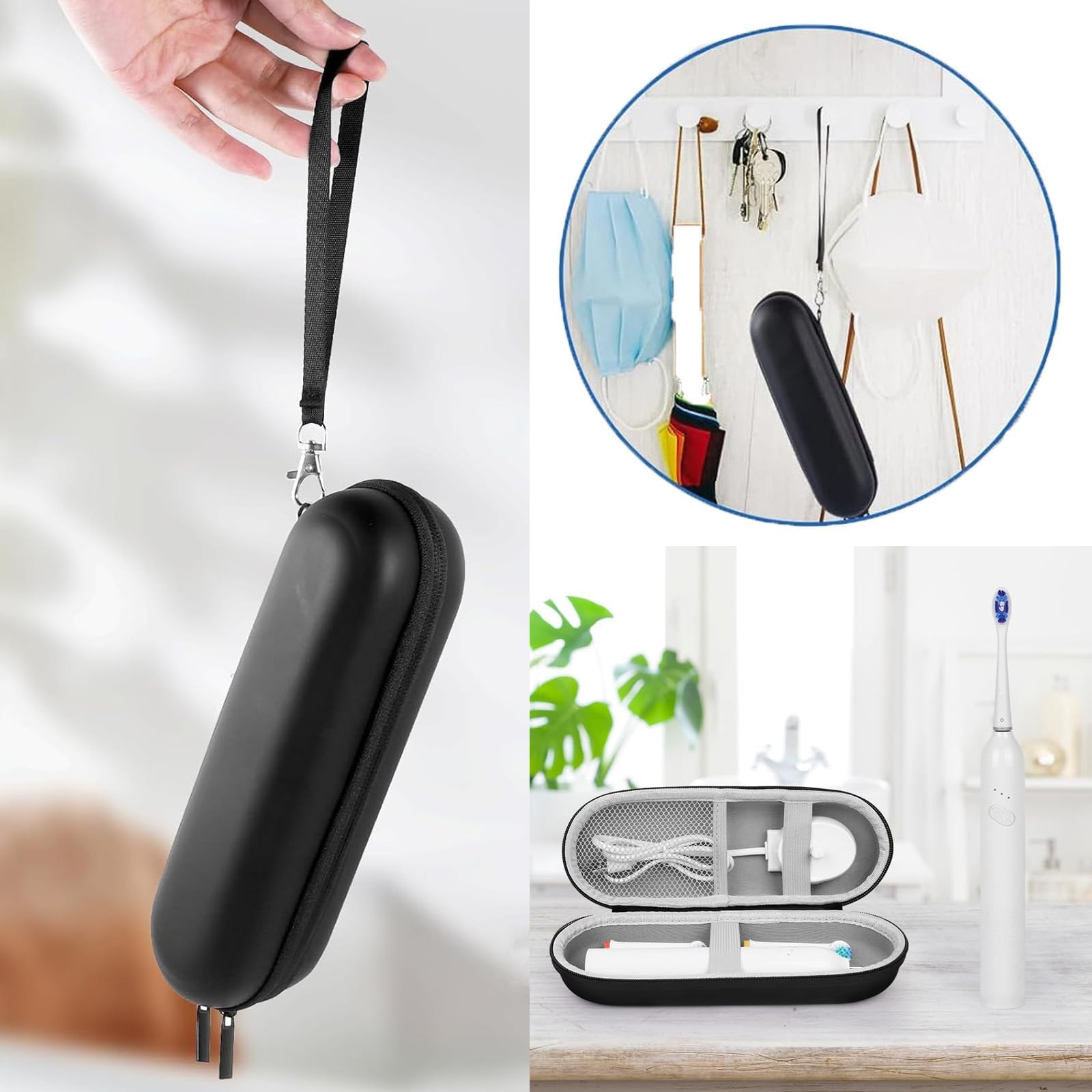 Electric Travel Toothbrush Case, Dustproof Toothbrush Storage Holder, Portable Toothbrush Protective Cover Bag - Image 4