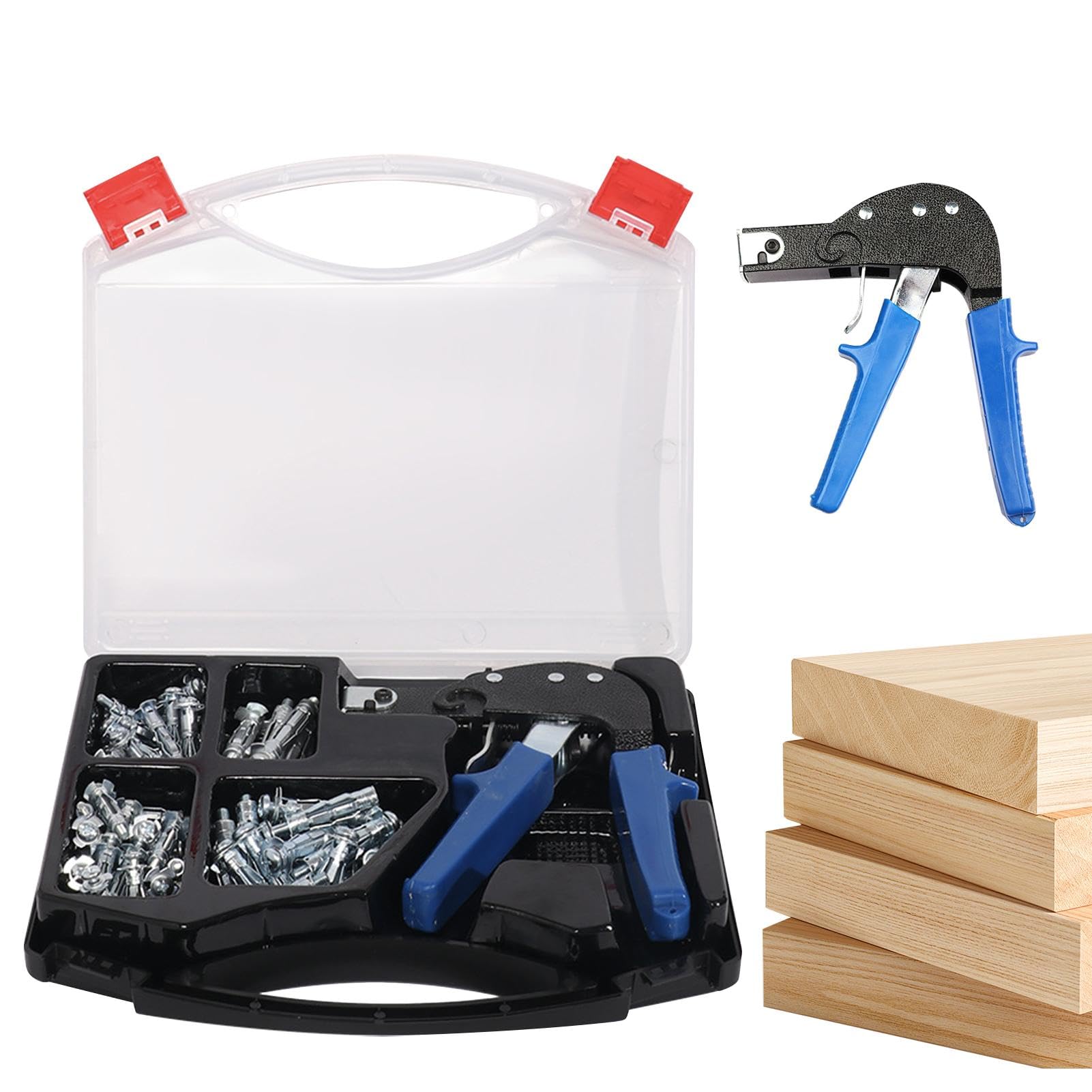 Set di attrezzi per ancoraggi a parete cava – Set di attrezzi per ancoraggi a parete in metallo | 72 x set di viti a parete cava in metallo, ancoraggio a parete in metallo e set di viti per muro a | ancoraggi a parete in metallo | 72 x set di viti a paret