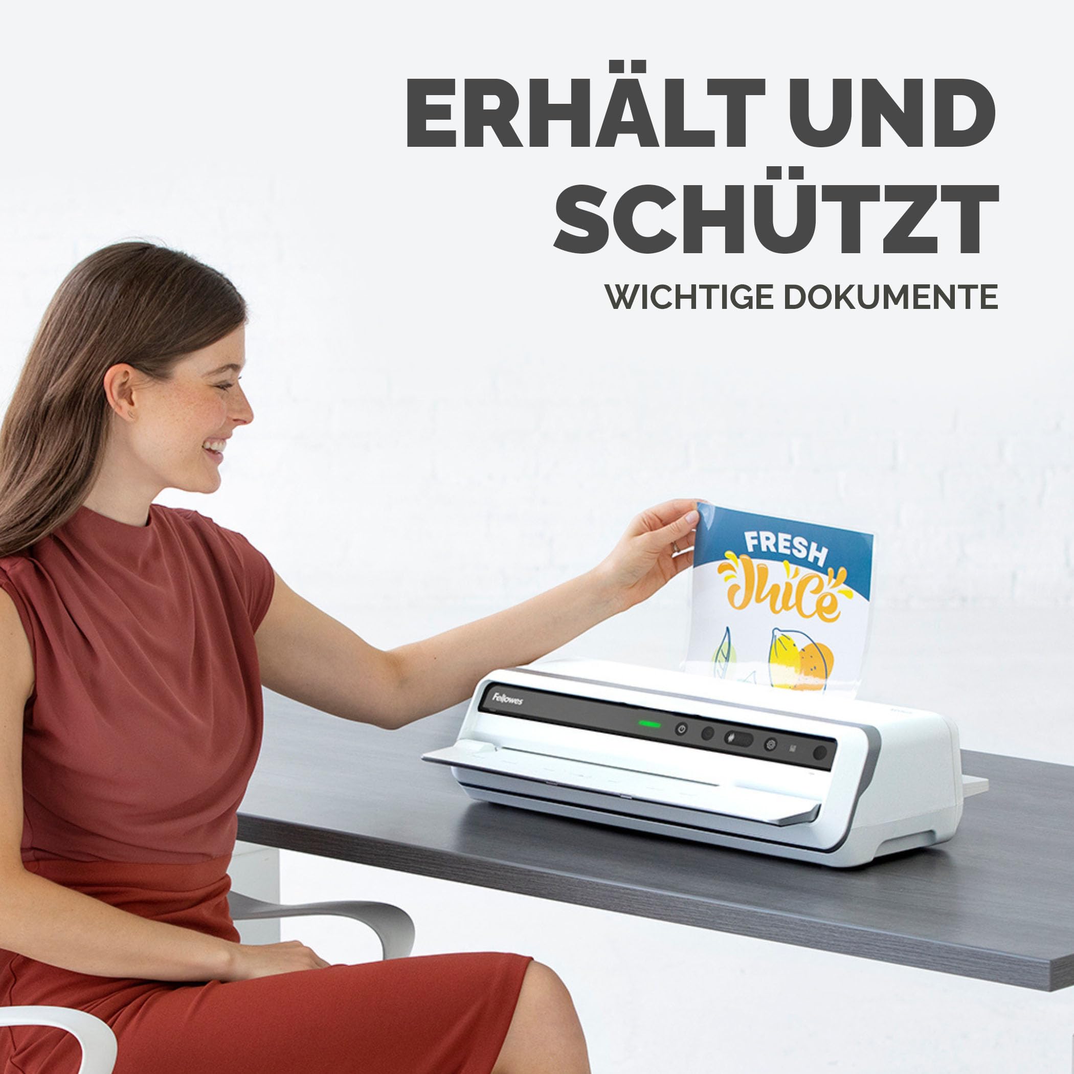 Fellowes A4 matte Laminierfolien, entspiegelt, 160 Mikron (2×80 mic), für Heißlaminiergeräte, 100 Stück