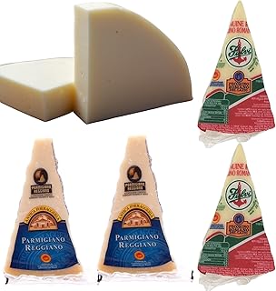 Taste of Italy Cheese Bundle – Authentic Italian Parmigiano Reggiano, Pecorino Romano & Provolone – Perfect for Charcuterie, Pasta, Gifting & Entertaining