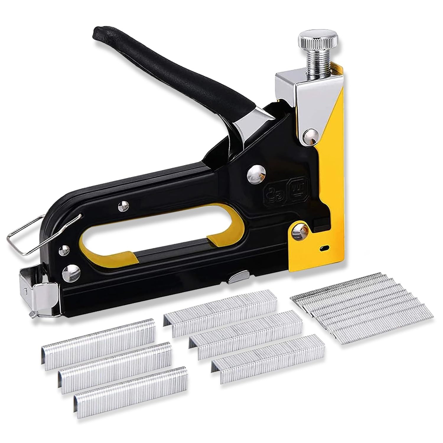 ECASA™ Upholstery Staple Gun Heavy Duty, 3-in-1 Stapler Gun with 3000 Staples,Power Adjustment Stapler Gun for Wood, Crafts, Carpentry, Decoration DIY