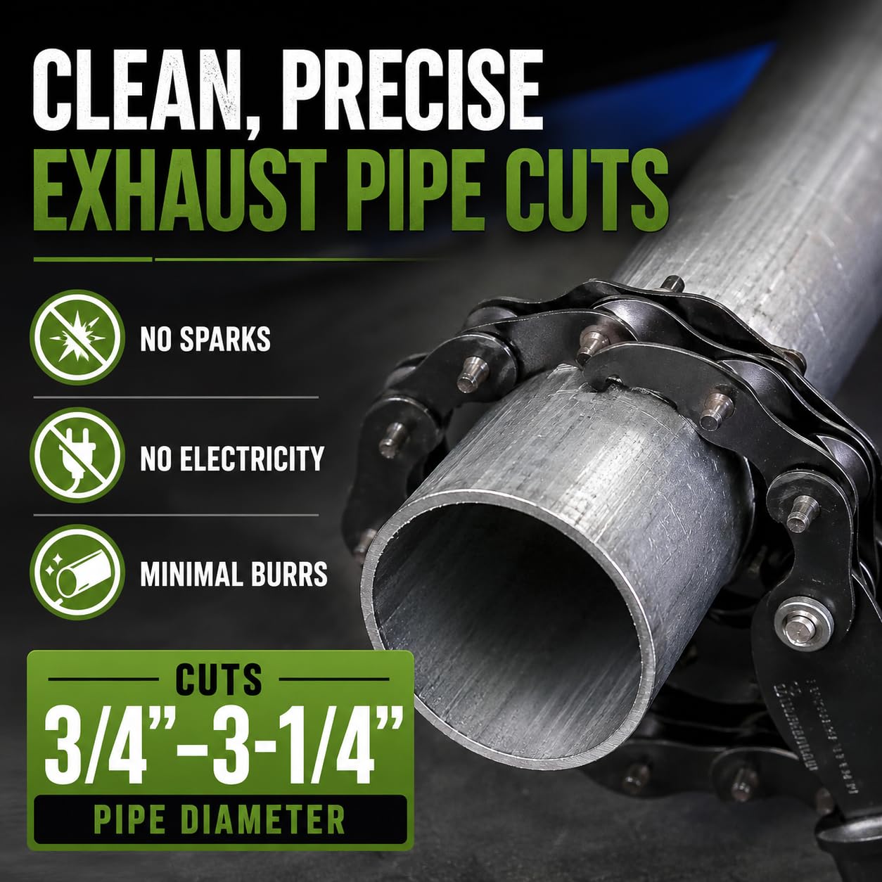 OEMTOOLS Exhaust Cutter - Cuts 3/4" to 3-1/4" Pipe -3