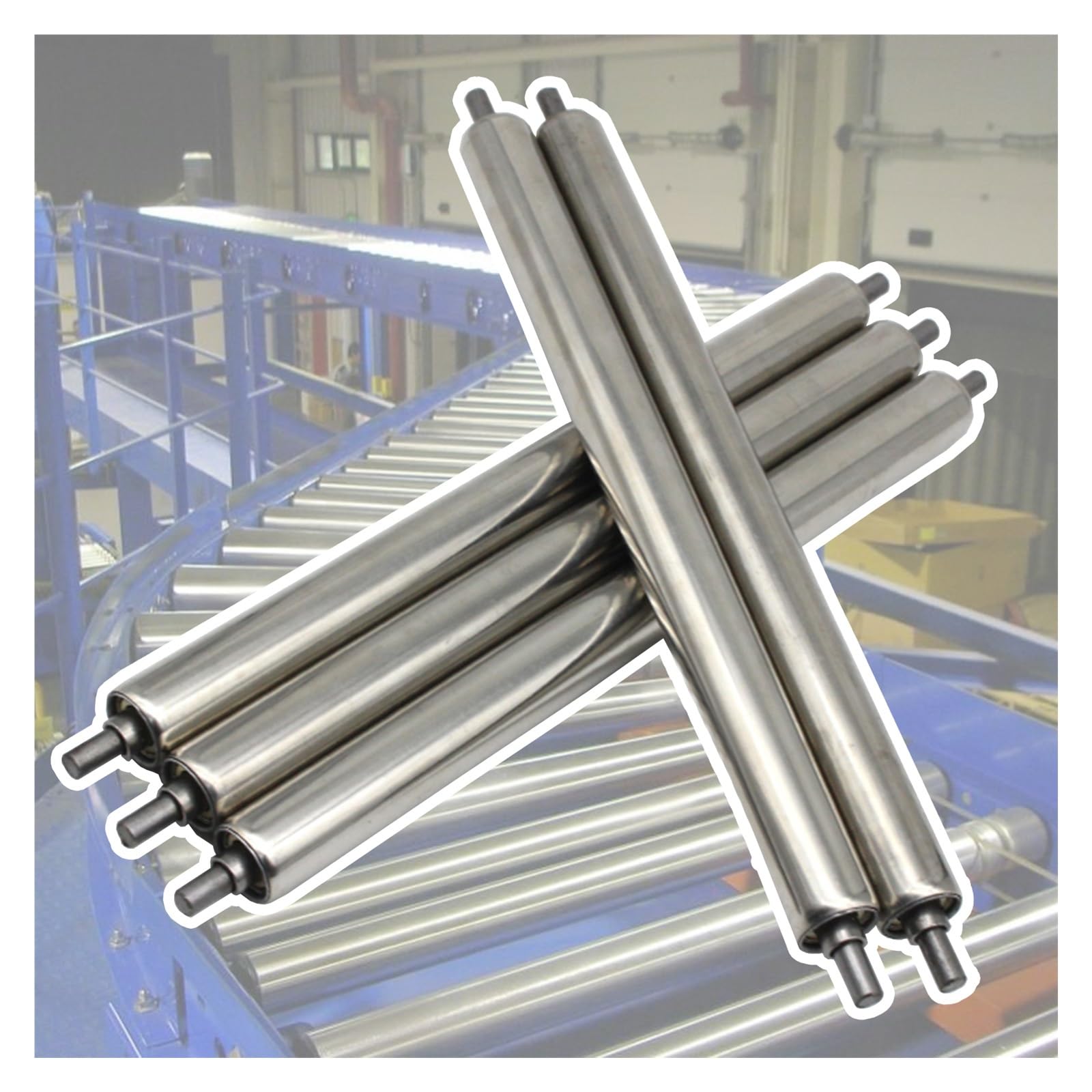 Hochleistungs-Edelstahl-Friederrollen 2 Zoll Durchmesser, Ersatzrohr für Tischsäge und Montagelinie, erhältlich in 4 bis 40 Zoll Längen, ideal für DIY-Projekte und Material