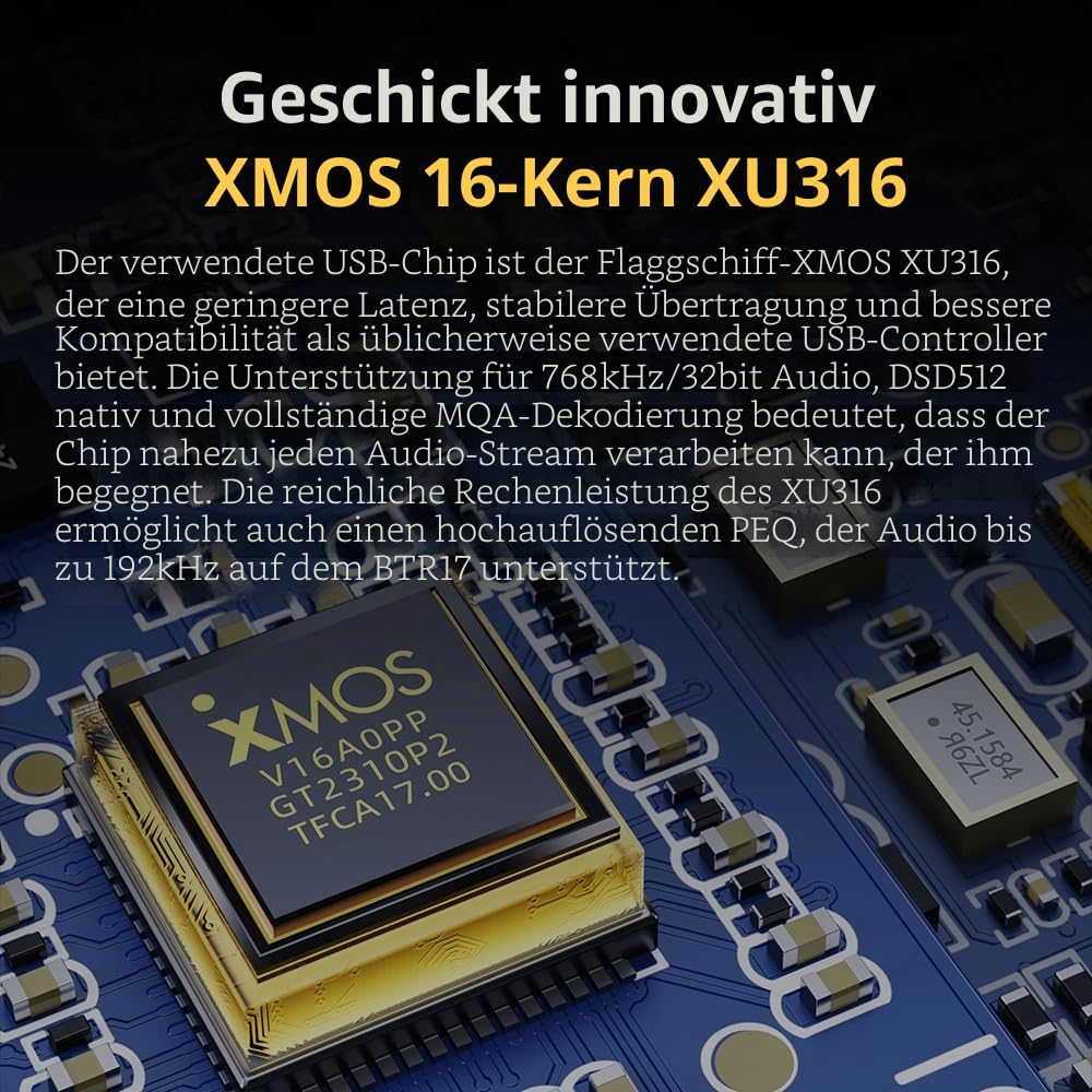 FiiO BTR17 Flagship Bluetooth-Kopfhörerverstärker (schwarz)