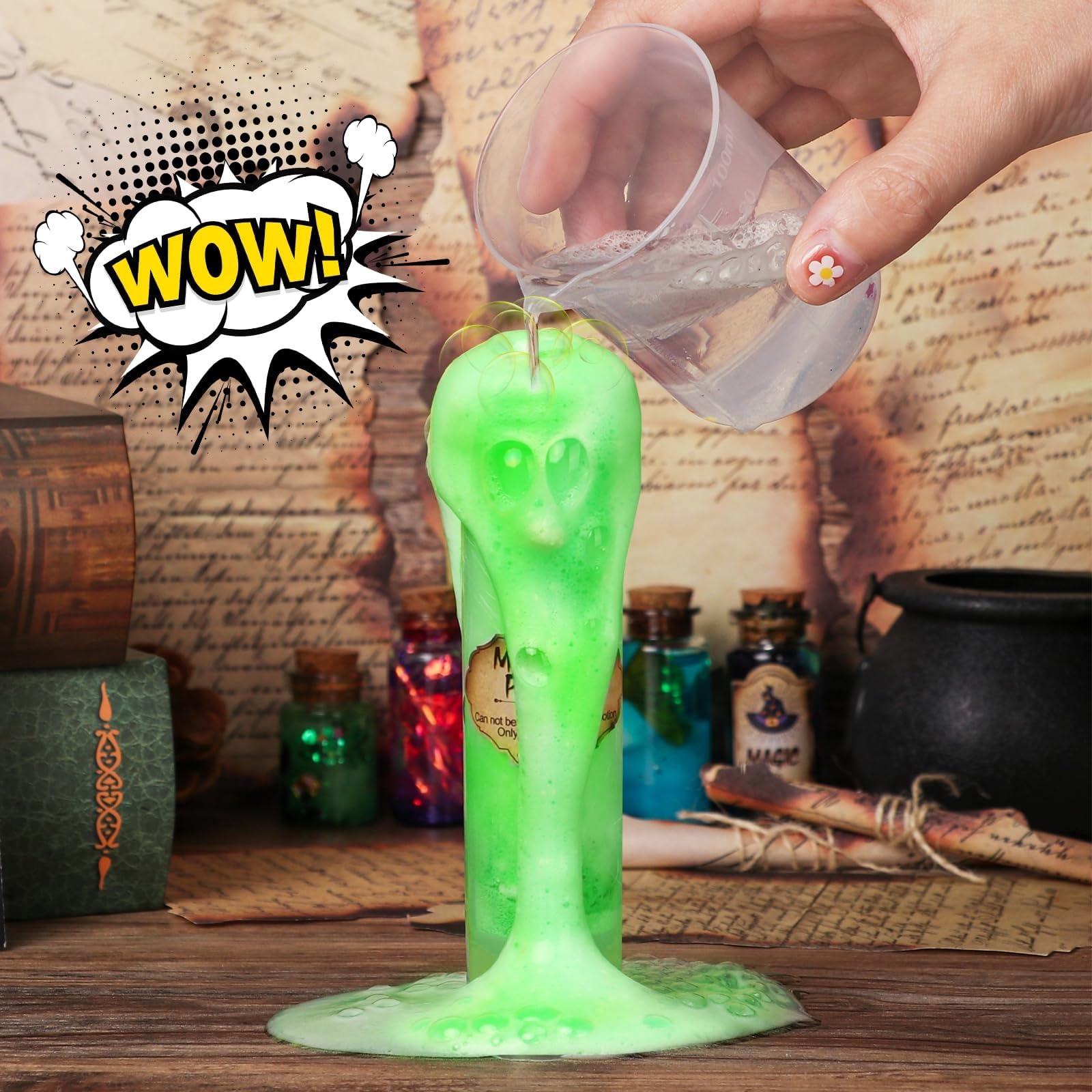 DECOHOME Set de Potion Mystère Vintage pour Enfants, mélange 20 bouteilles de Potion Magique, Jouets Artisanaux pour Garçons et Filles, Cadeaux Créatifs