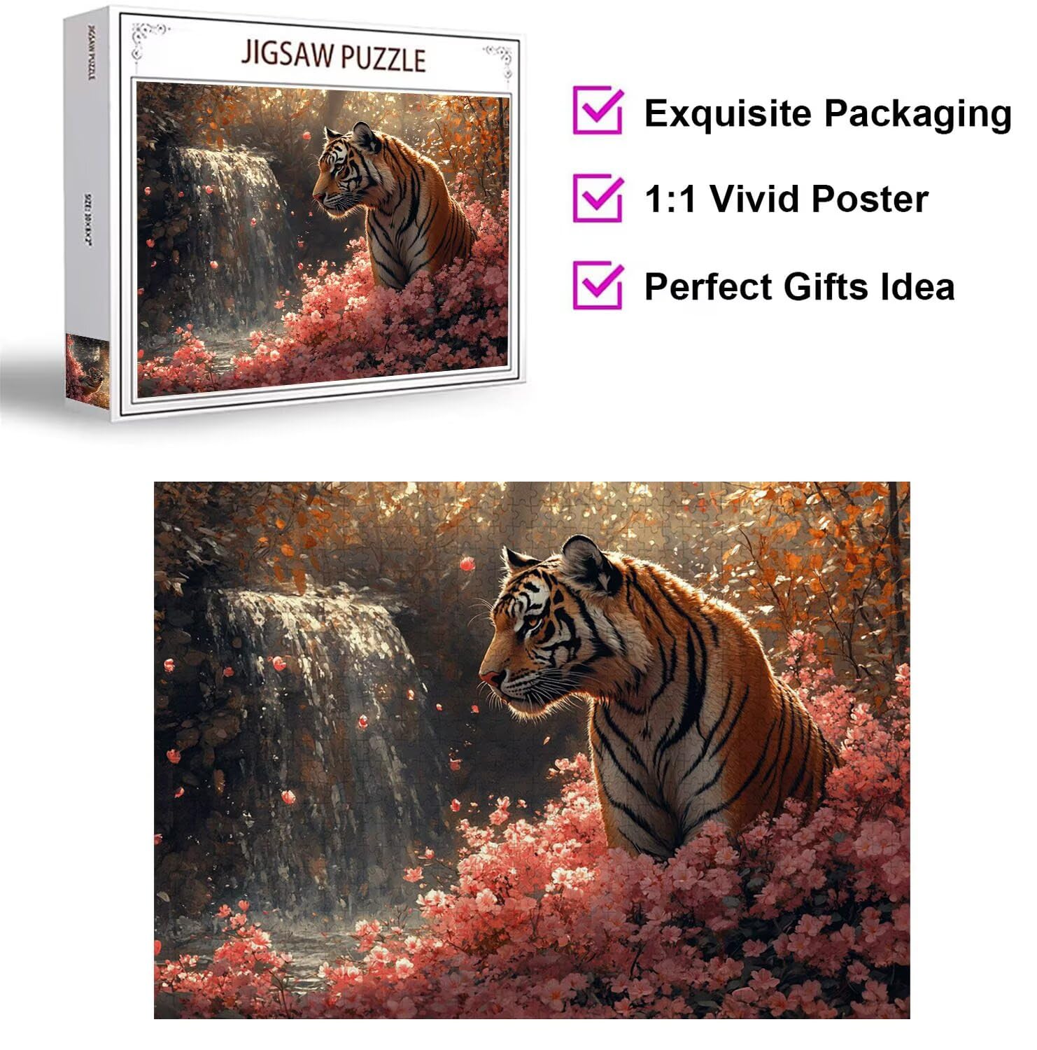 Puzzle 4000 Pezzi Cascate Puzzle Classici per Gioco Familiare, n-687