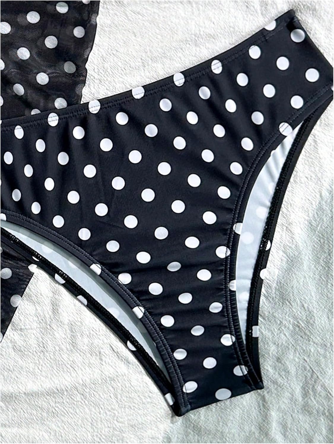 SHENHE Women's 3 Piece Polka Dots Floral Bikini Set with Wrap Coverup Halter Triangle Swimsuits