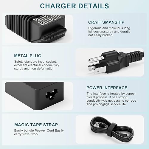 Miniatura 4 de USB-C 65W 45W AC cargador de repuesto para Lenovo ThinkPad T480 T490 T580 ADLX65YDC2A ADLX65YLC2D ADLX65YDC3A ADLX65YDC2D chromebook 2 generación