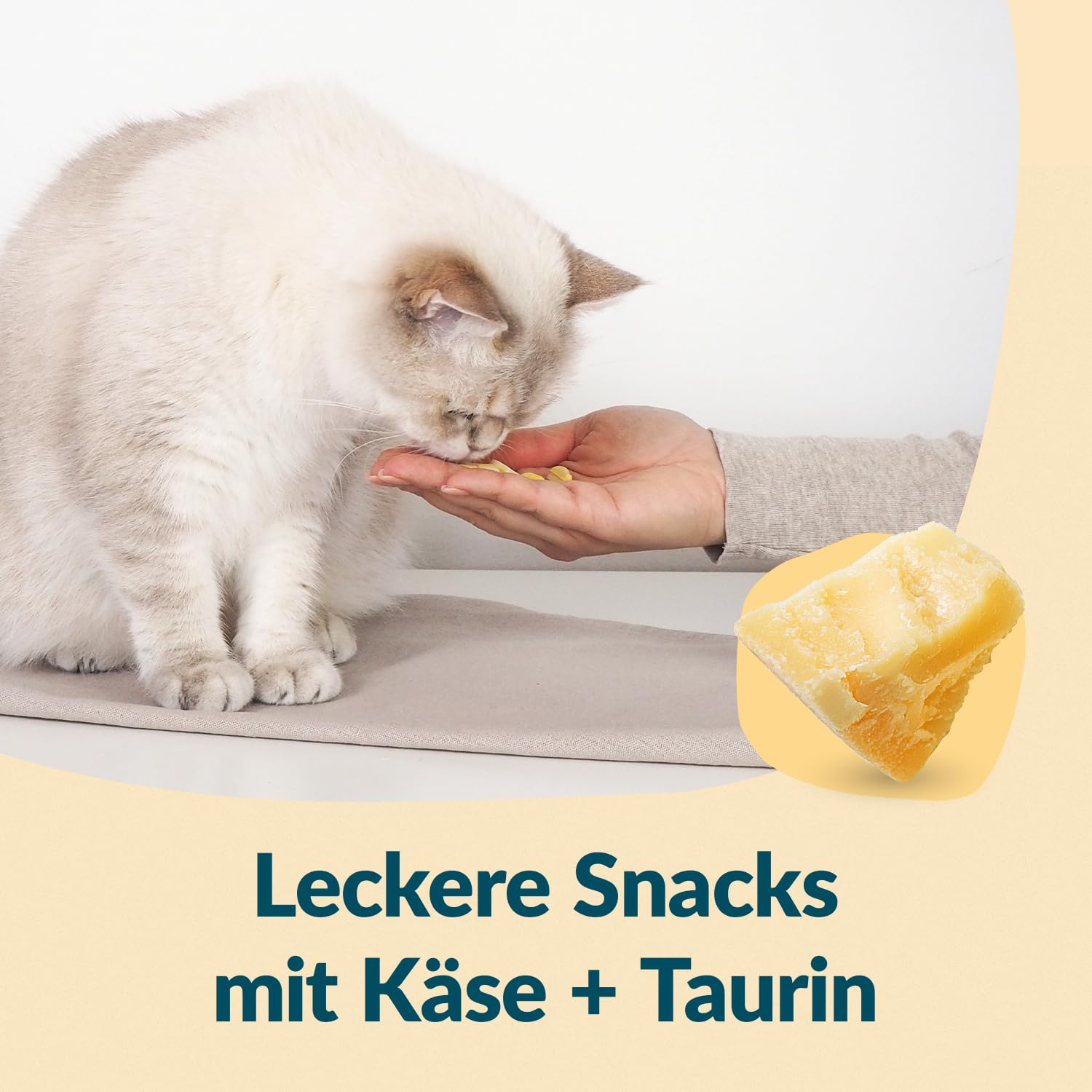GimCat Nutri Taurine Bites – pyszna przekąska ze specjalnie dobraną recepturą dla dobrego samopoczucia Twojego kota – 1 woreczek (1 x 425 g)