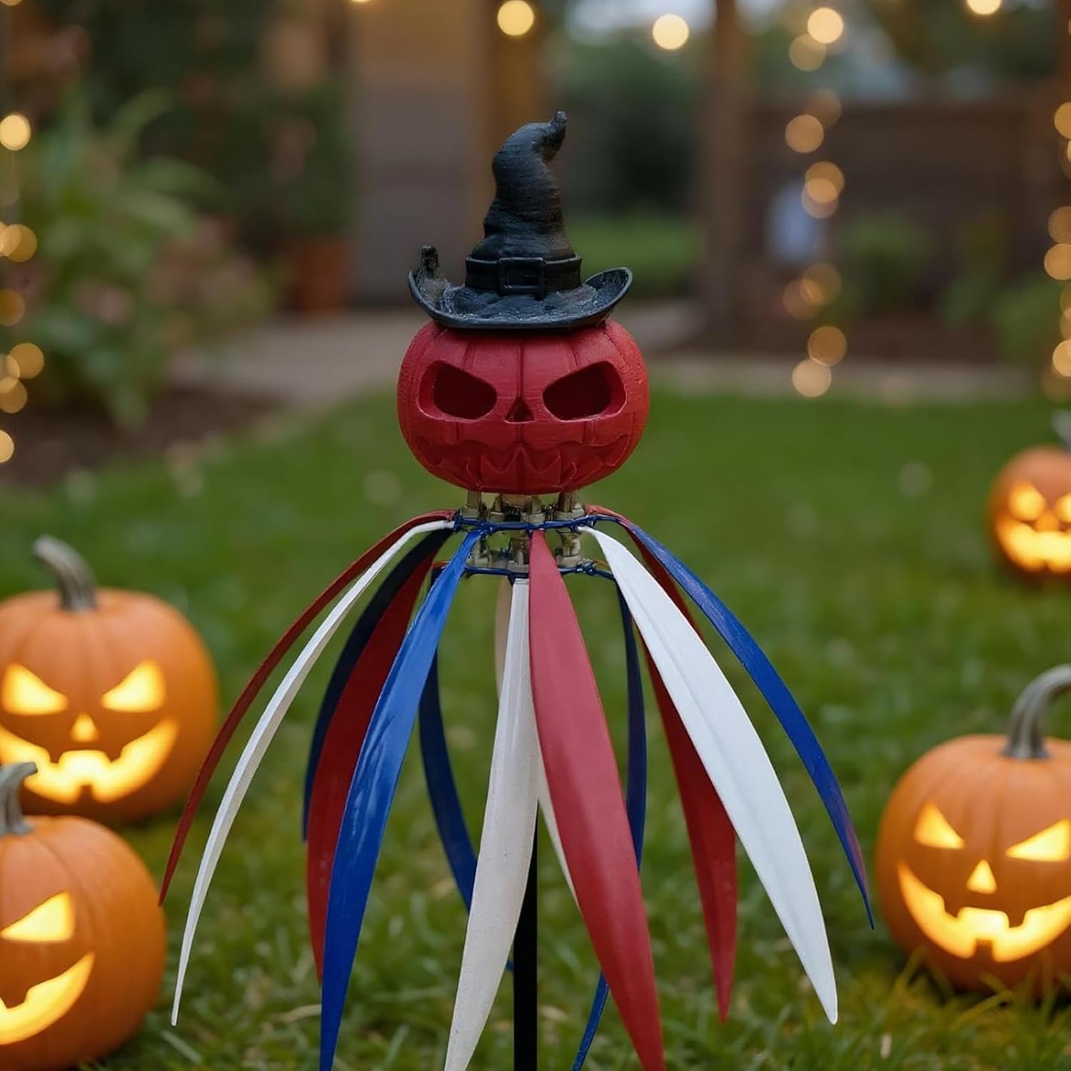 回転スカル パンプキン 風車 ハロウィン 庭の装飾 屋外 スピナー 庭 墓地 休日 装飾 ハロウィン ガーデンアクセサリー