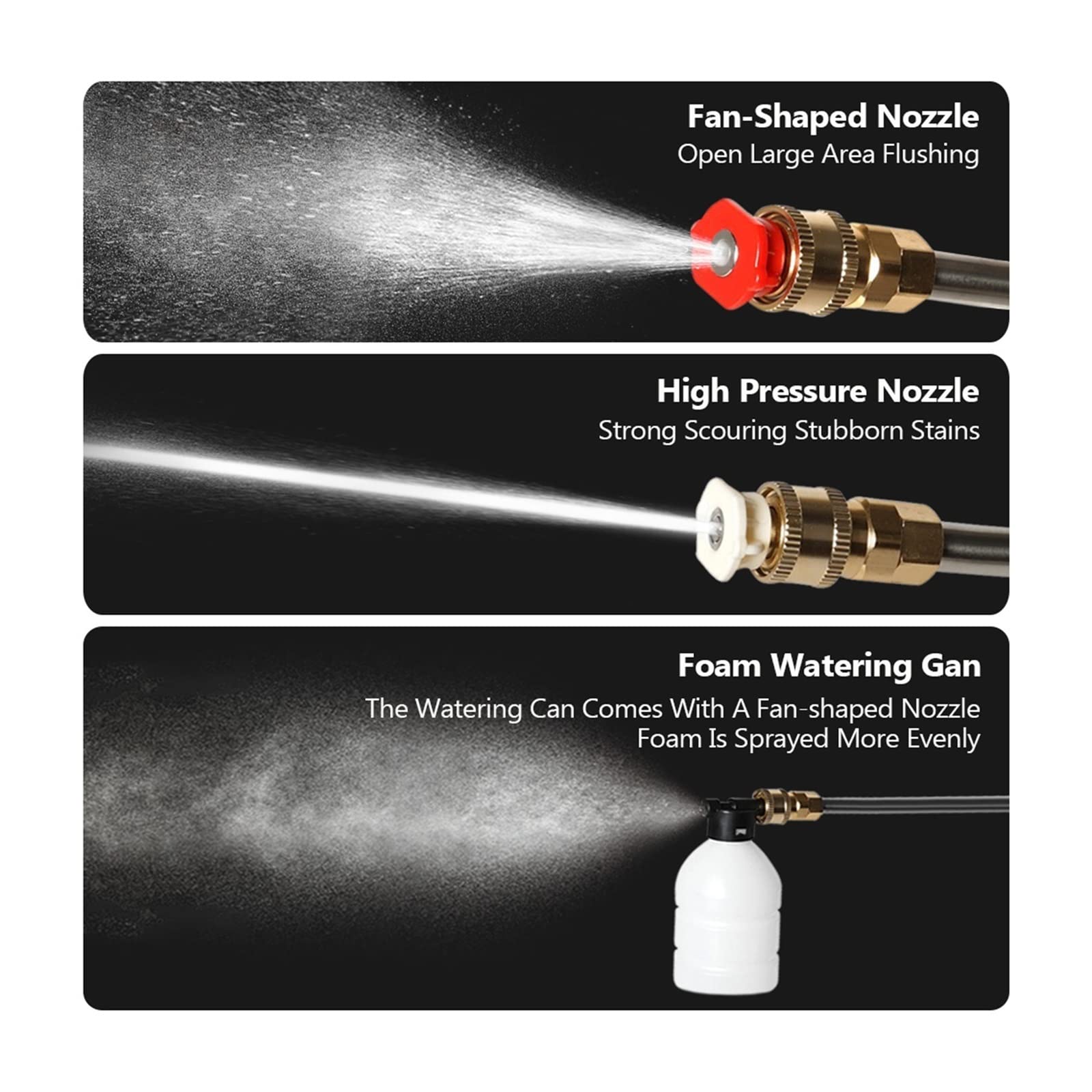 Idropulitrice Portatile Ad Alta Pressione 30Bar Pistola Acqua Batteria Al Litio For Uso Domestico Ricarica Lavatrice A Pompa For Detergente Spray Wireless,Alta efficienza(With 96HV Battery)