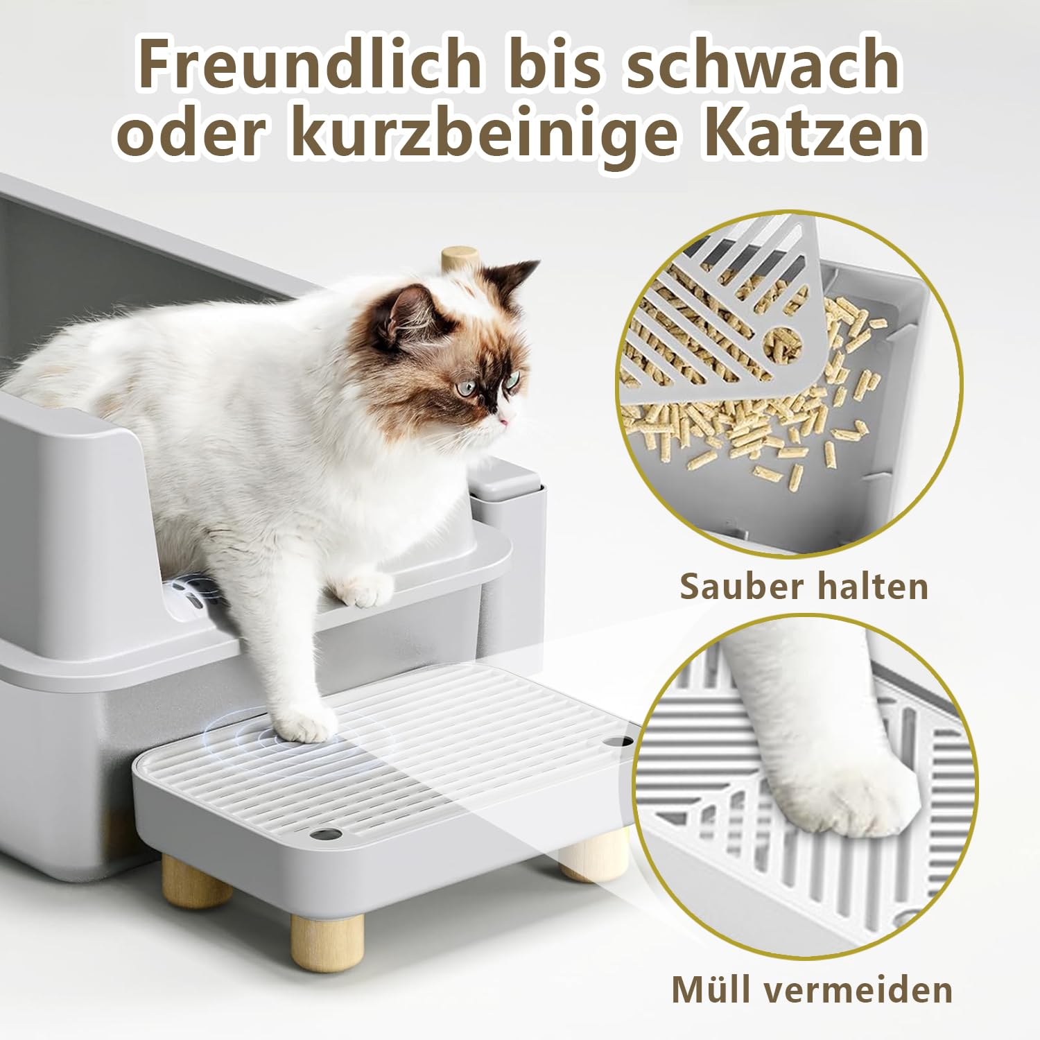 Roestvrijstalen kattenbak XXL, 60 x 40 x 15 cm (l x d x h), roestvrij staal, kattenbak, groot voor grote katten, lekvrij en gemakkelijk te reinigen, kattenbak met hoge rand Roestvrijstalen kattenbak XXL, 60 x 40 x 15 cm (l x d x h), roestvrij staal, kattenbak, groot voor grote katten, lekvrij en gemakkelijk te reinigen, kattenbak met hoge rand