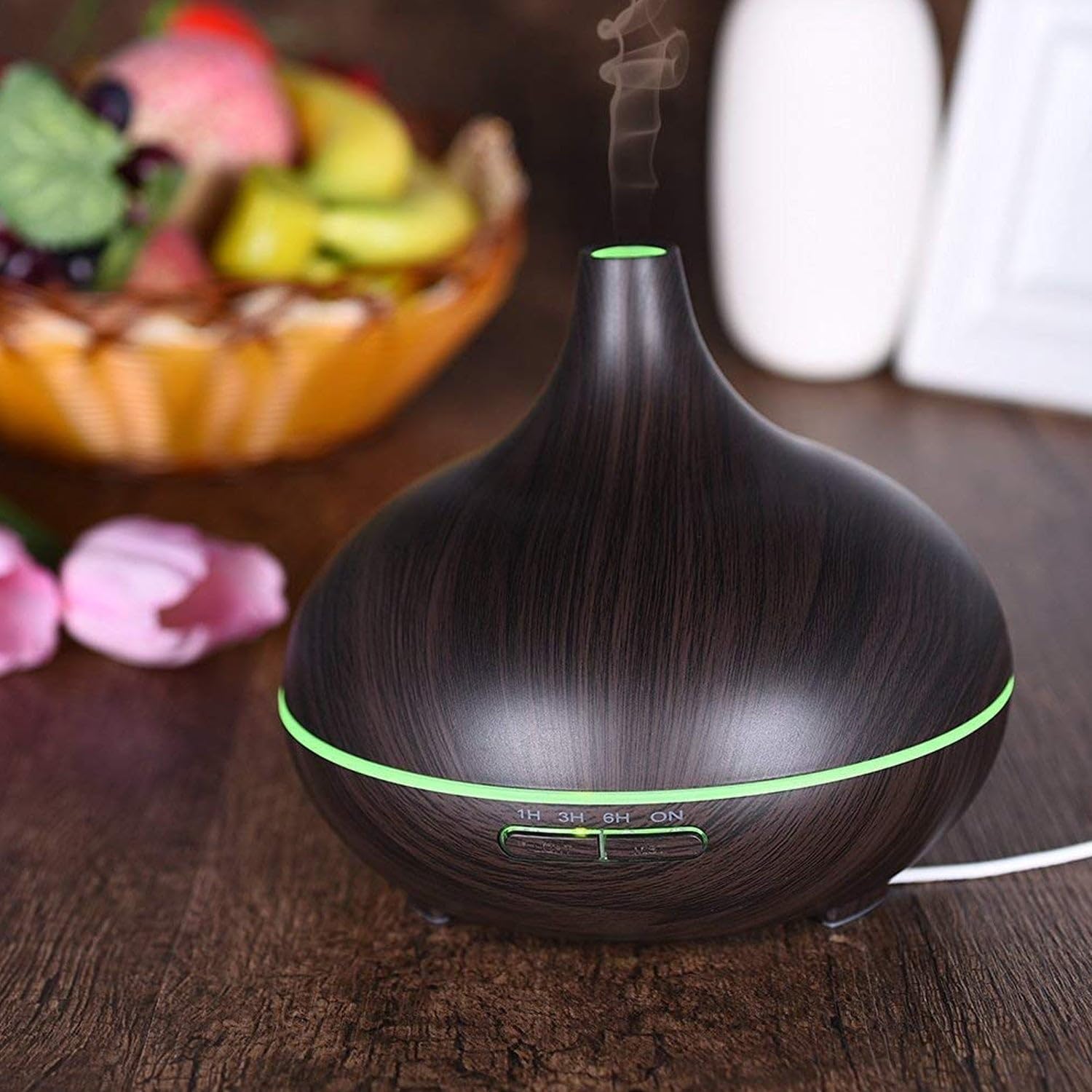 Aromatherapy Humidifier with 7 Colourful LED Light Change (500 ML Capacity)-image-25