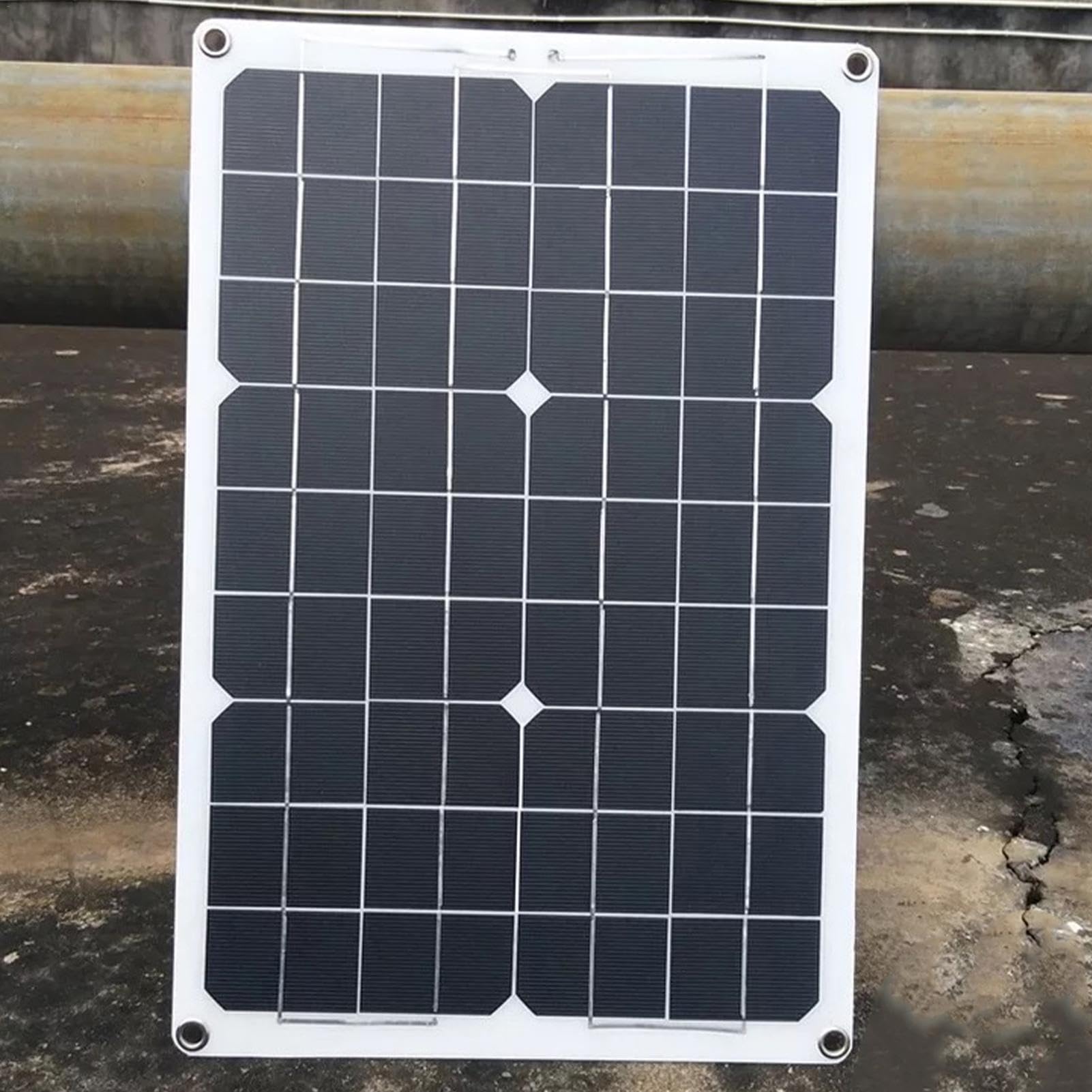 De Energía Solar | Kit De Inicio De Paneles Solares Con Inversor Y Paneles Solares | Módulo fotovoltaico Monocristalino De Alta Eficiencia Para El Hogar, Camping, Barcos, Caravanas,