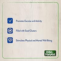 Vista 7 de Wild Harvest Foraging Instincts Peck n' Play - Golosina interactiva, 2 onzas, para pájaros pequeños