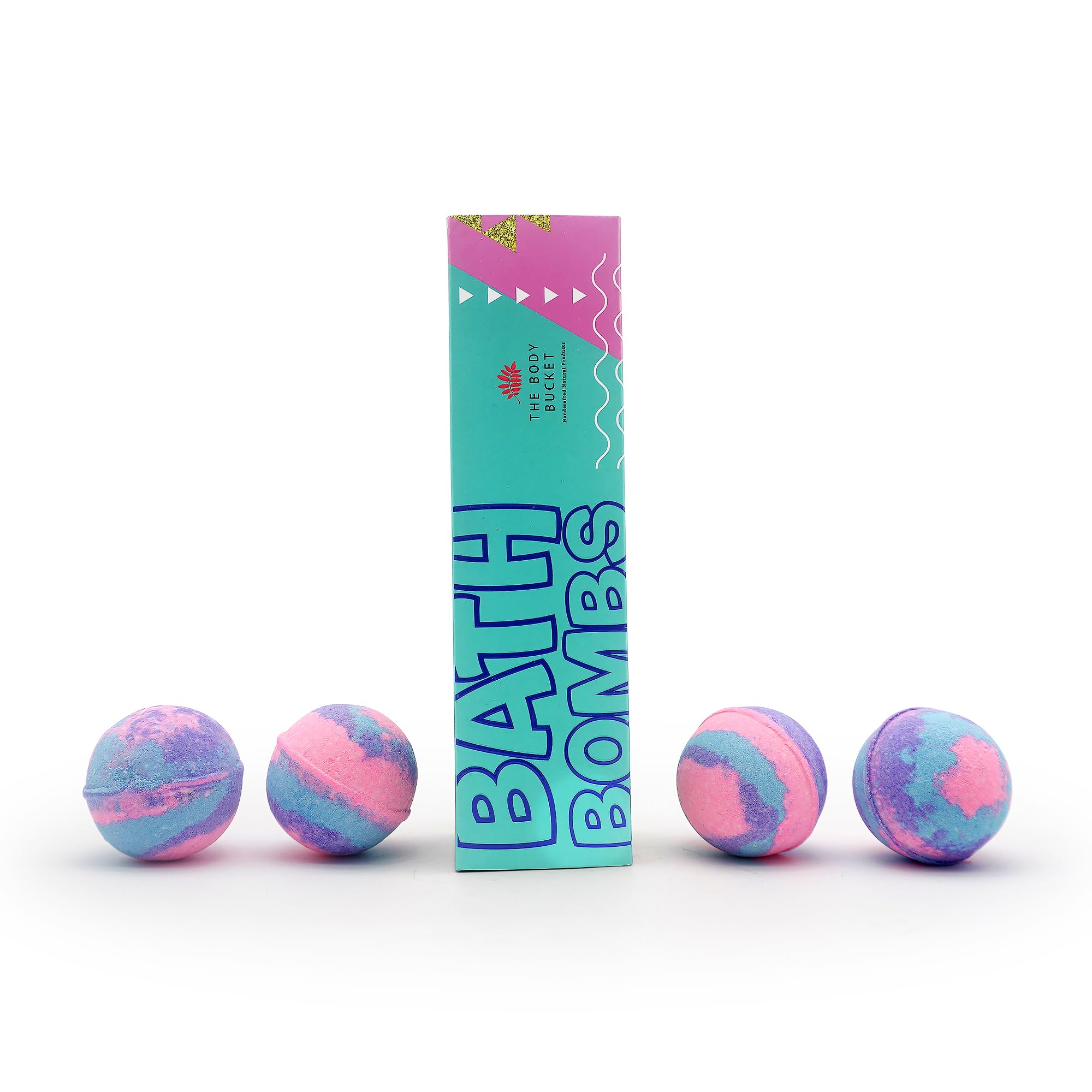 The Body Bucket Bath Bombs Gift Set (Pack of 4) - Organic & Hydrating Essential Oil Bath Fizzies for Men & Women, Multi-Colored Foaming Balls for Stress Relief, Spa Relaxation & Aromatherapy-image-40