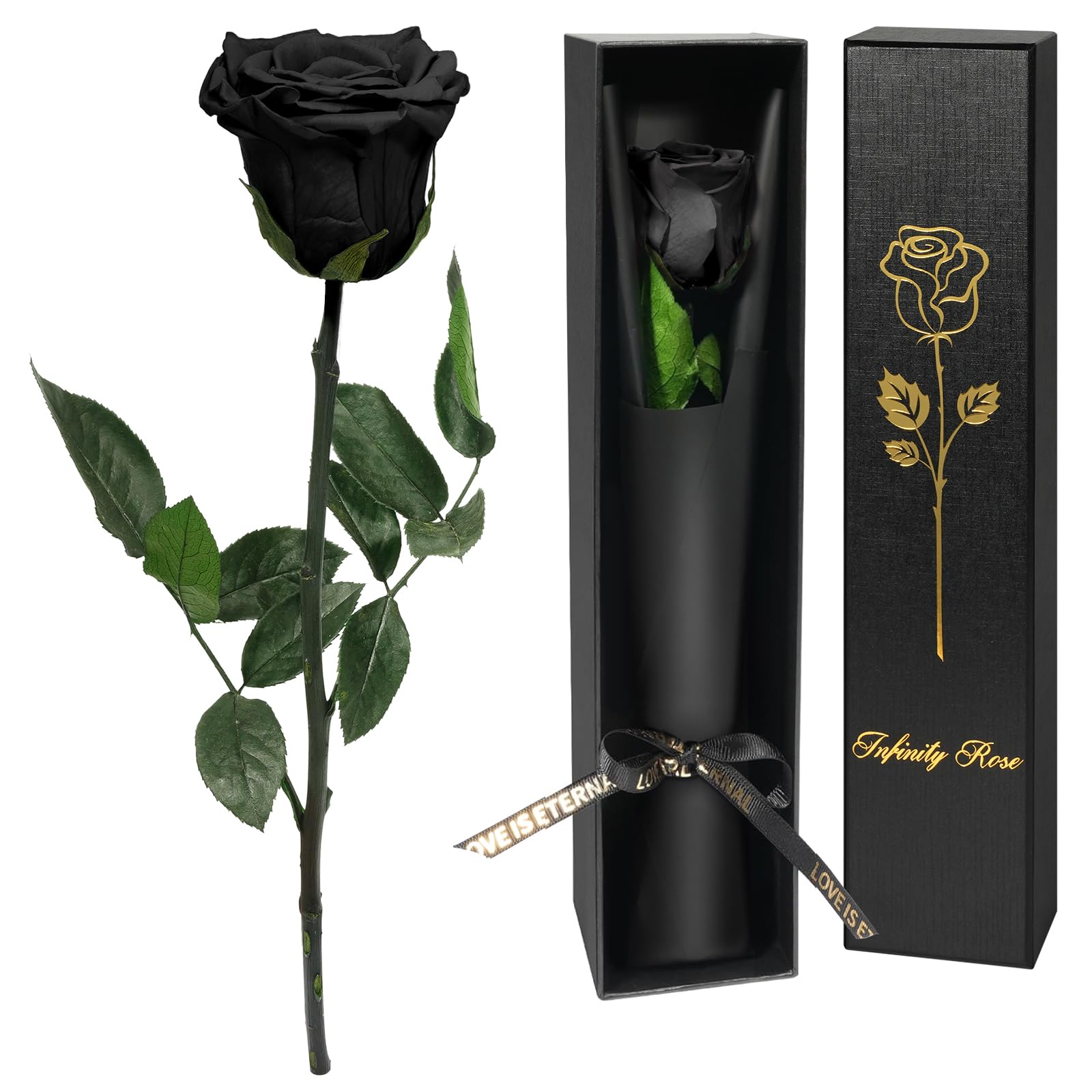 Yamonic Rosa Eterna Regalos para Mujer, Rosa Preservada con Tallo Regalo Dia de la Madre Regalo Cumpleaños Mujer, Flores Preservadas Regalos Madre, Rosa Eterna Natural Preservada Regalo San Valentín — view 24