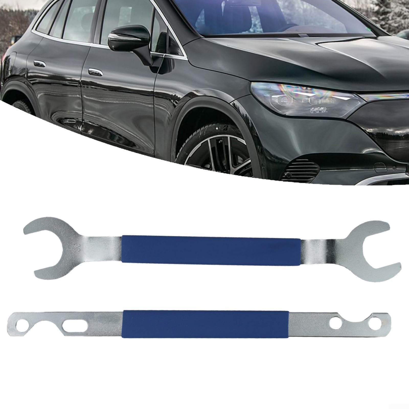Lot de 2 clés d'embrayage de ventilateur 32 mm et 36 mm en acier au chrome vanadium pour BMW - Kit de démontage de pompe à eau avec ergonomie