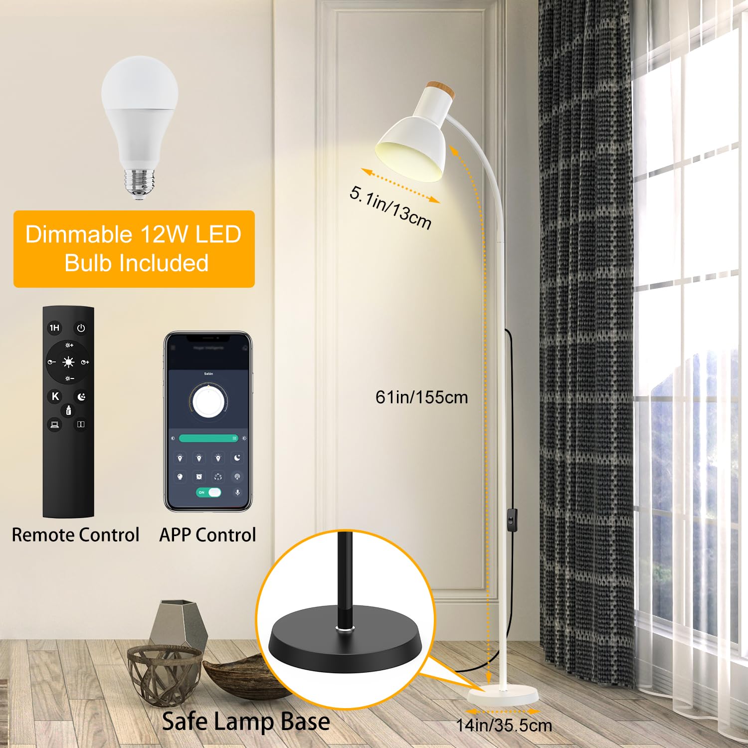 Amazon.co.jp : フロアライト led スタンドライト おしゃれ 間接照明