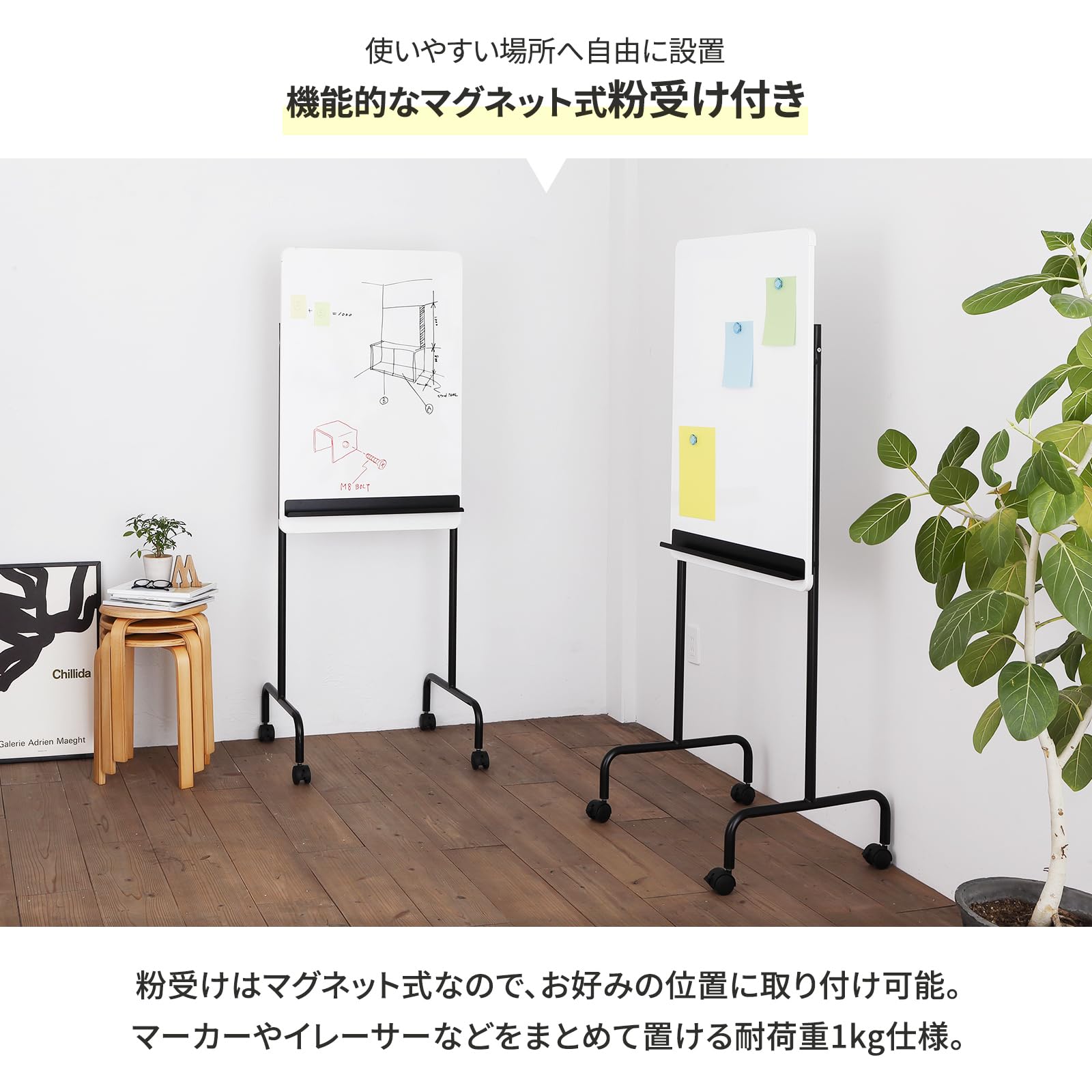 Amazon | オフィスコム 法人様向け ホワイトボード おしゃれ 幅610