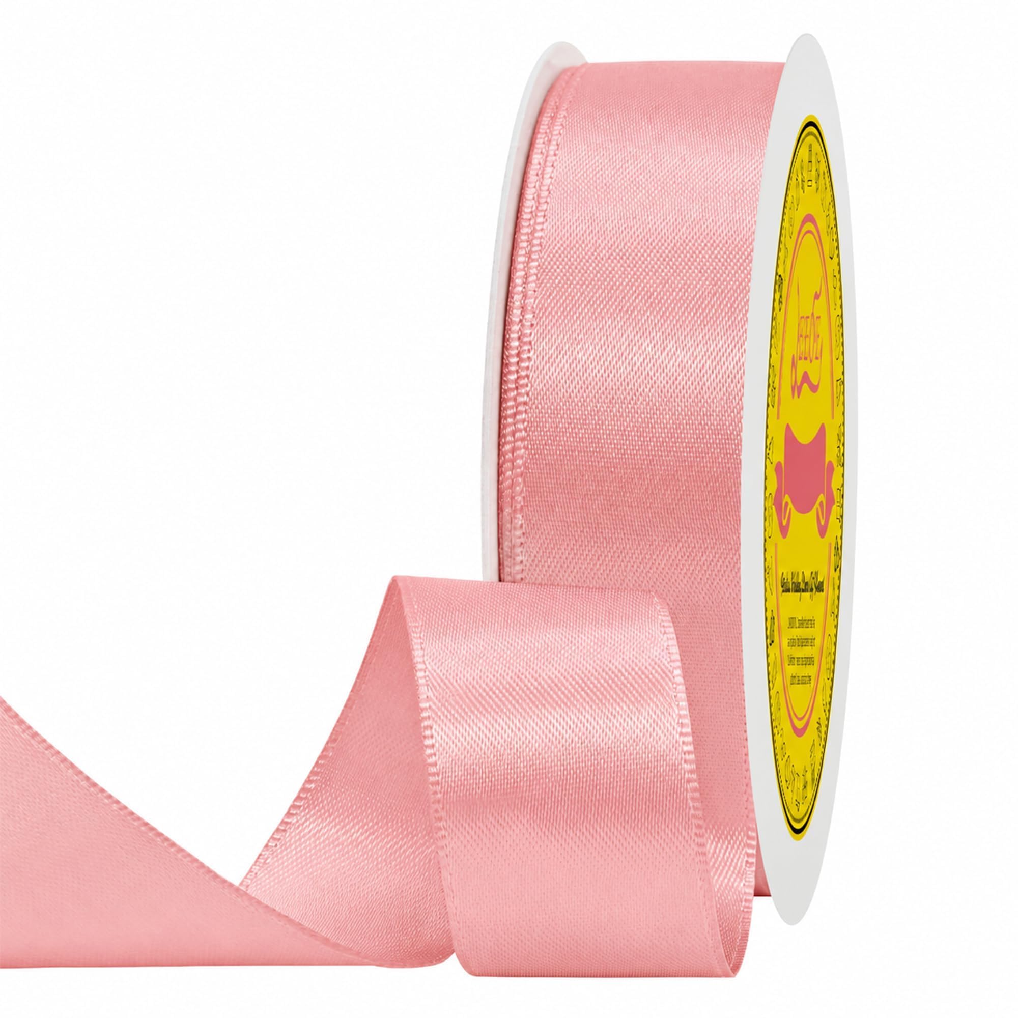 Double Face Dusty Pink Satin Ribbon 7/8 Inch X 100 Yards Polyester Ribbon for Gift Wrapping Very Suitable for Weddings Party Hair Bow Invitation Decorations and More