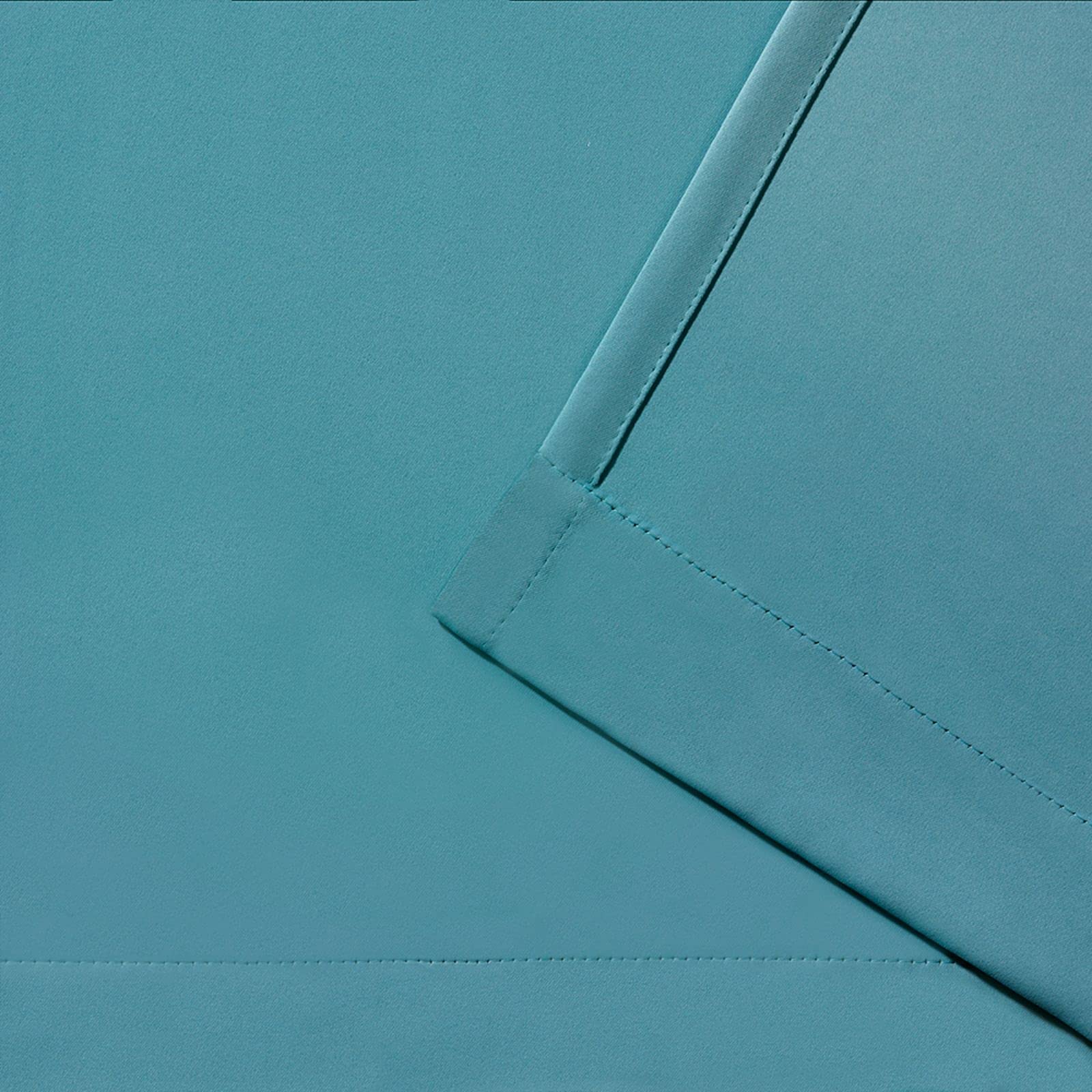 Exclusive Home Curtains Sateen Woven Blackout Grommet Top Panel Pair, Teal, 52x84, 2 Piece, W 52" x L 84" (1 Panels) - Image 4