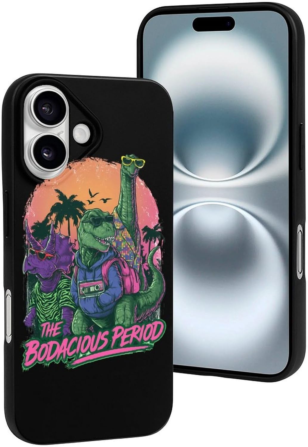 Period Retro 80s Dinosaur Phone Case for iPhone 16 Pro Max Plus 16E image 5