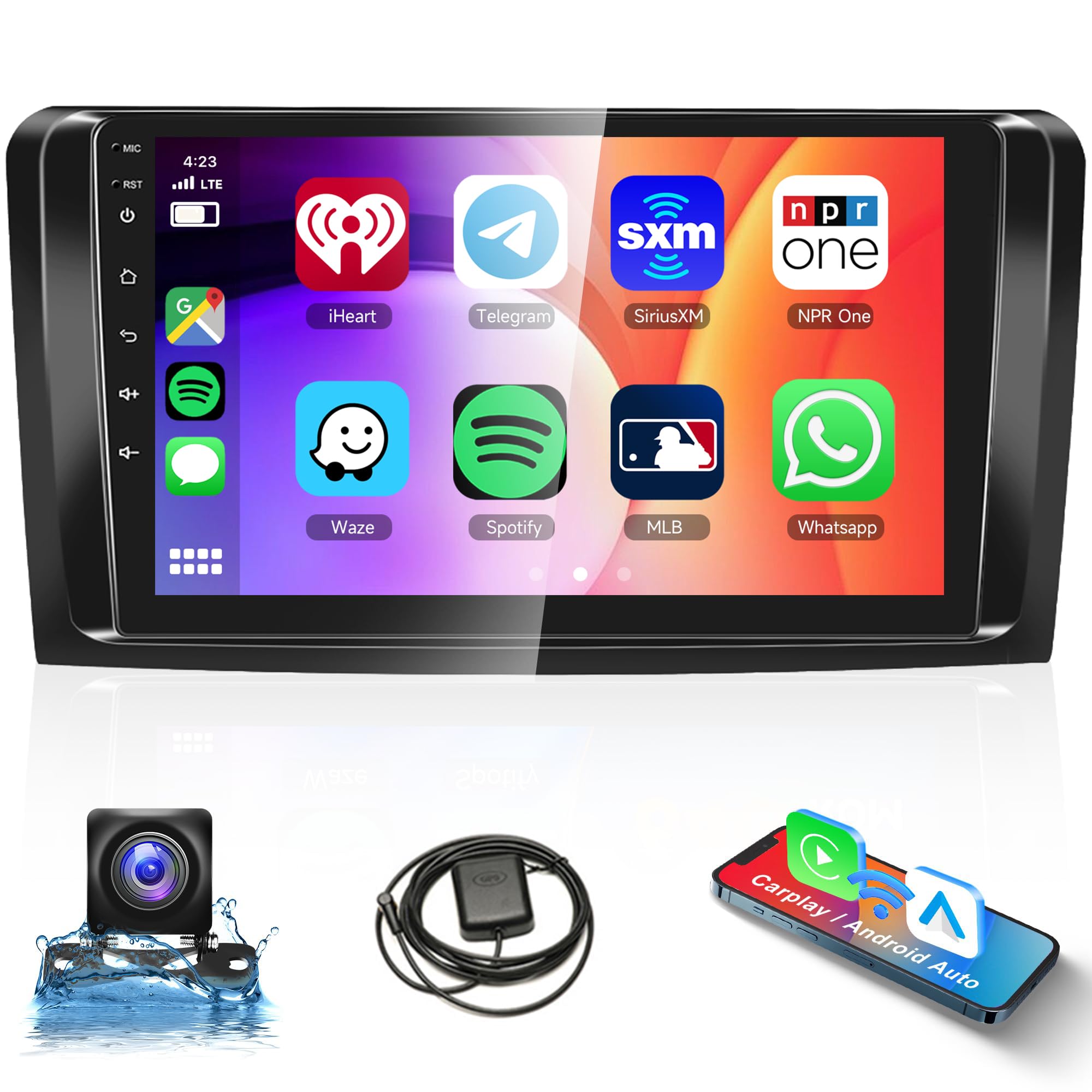 LeeKooLuu 9" Android 15 Car Stereo – Mercedes ML350 GL450 2007-2011, GPS, CarPlay, Wireless, 2GB/32GB