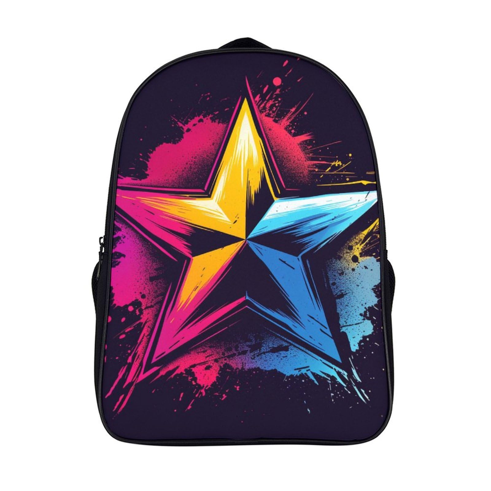 Mochila infantil impermeable de gran capacidad con diseño de estrellas para colegio y viaje 7