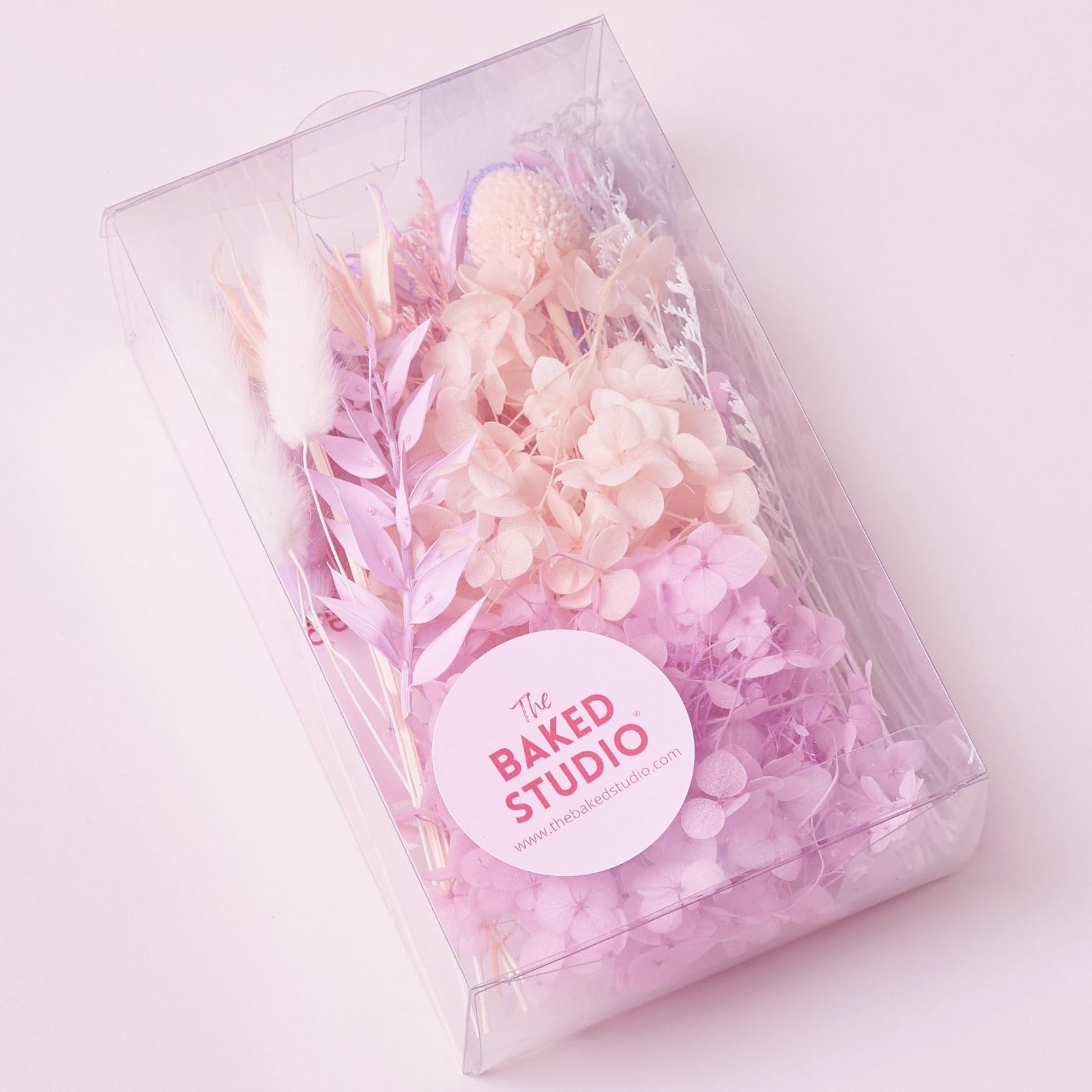 The Baked Studio, Deluxe Dried Flower Set Containing Hydrangea, Craspedia, Octagonal Flowers, Ruscus - Image 2