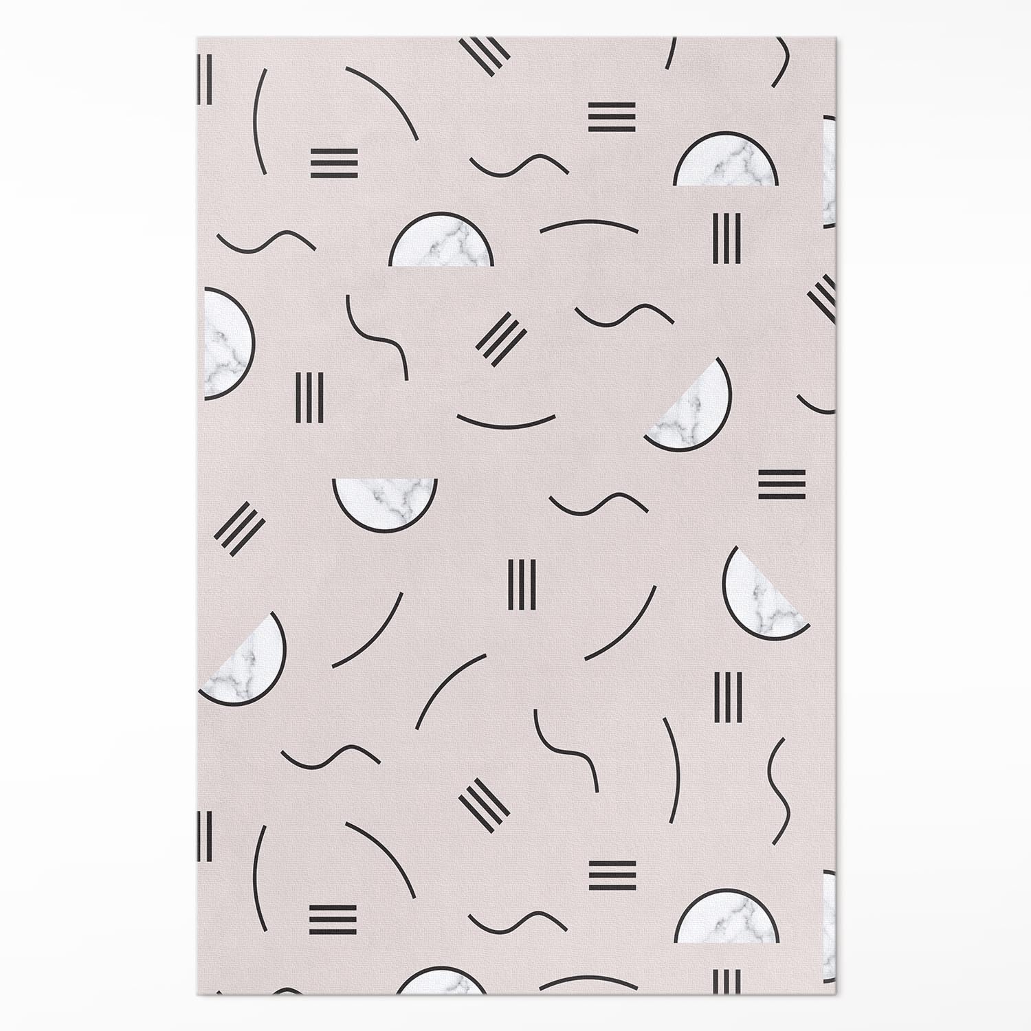 Tapis de cuisine en vinyle abstrait 140x210 cm idéal pour une maison moderne
