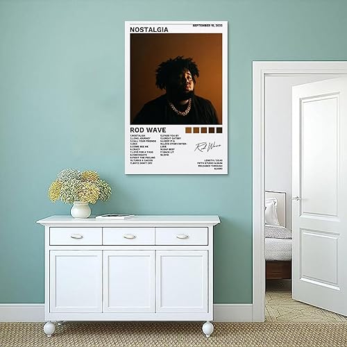 Miniatura 4 de JINUS Póster con diseño de ondas de barra, cubierta de nostalgia, pintura decorativa, lienzo, pósteres de pared e impresión artística moderna para